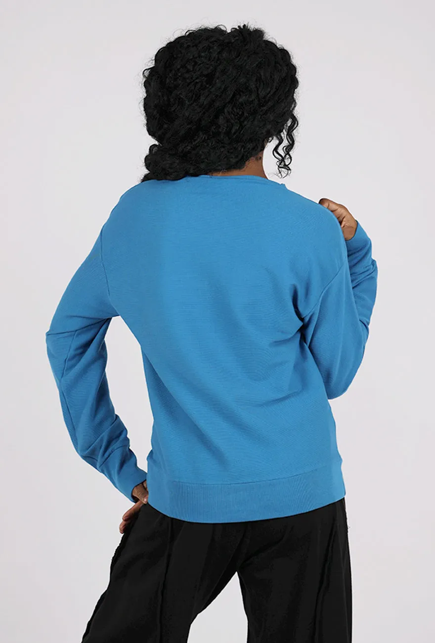 Versatile Look Sportif Pullover, French Blue