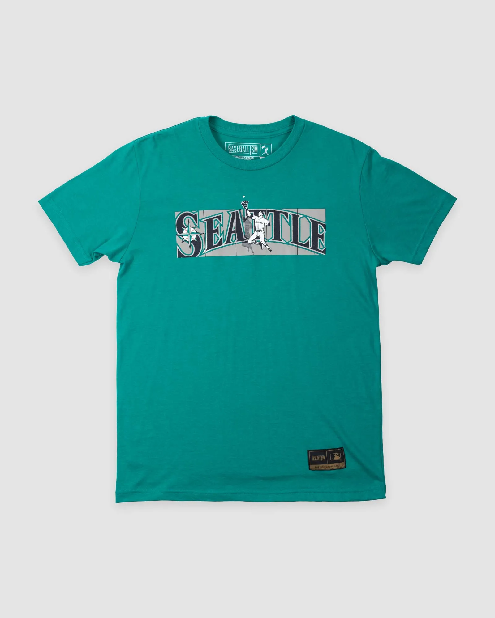 Relaxed Style Premium Cotton Outfield Fence Tee - Seattle Mariners