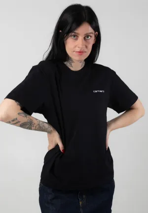 Carhartt WIP - W' Script Embroidery Black/White - T-Shirt Beaded details