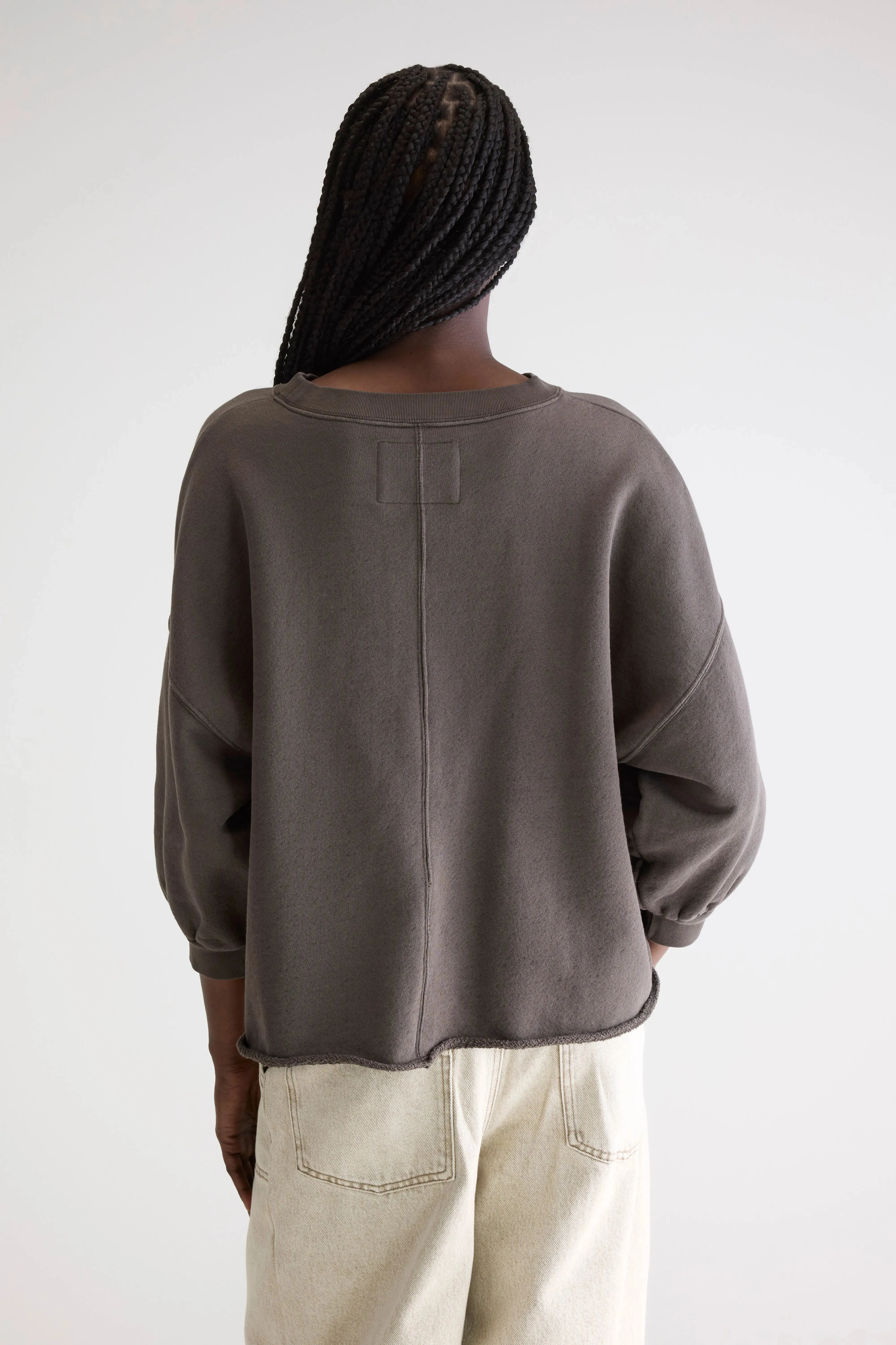 Vicske crewneck sweatshirt (252 / W / DARK ROAST) Core Sleek