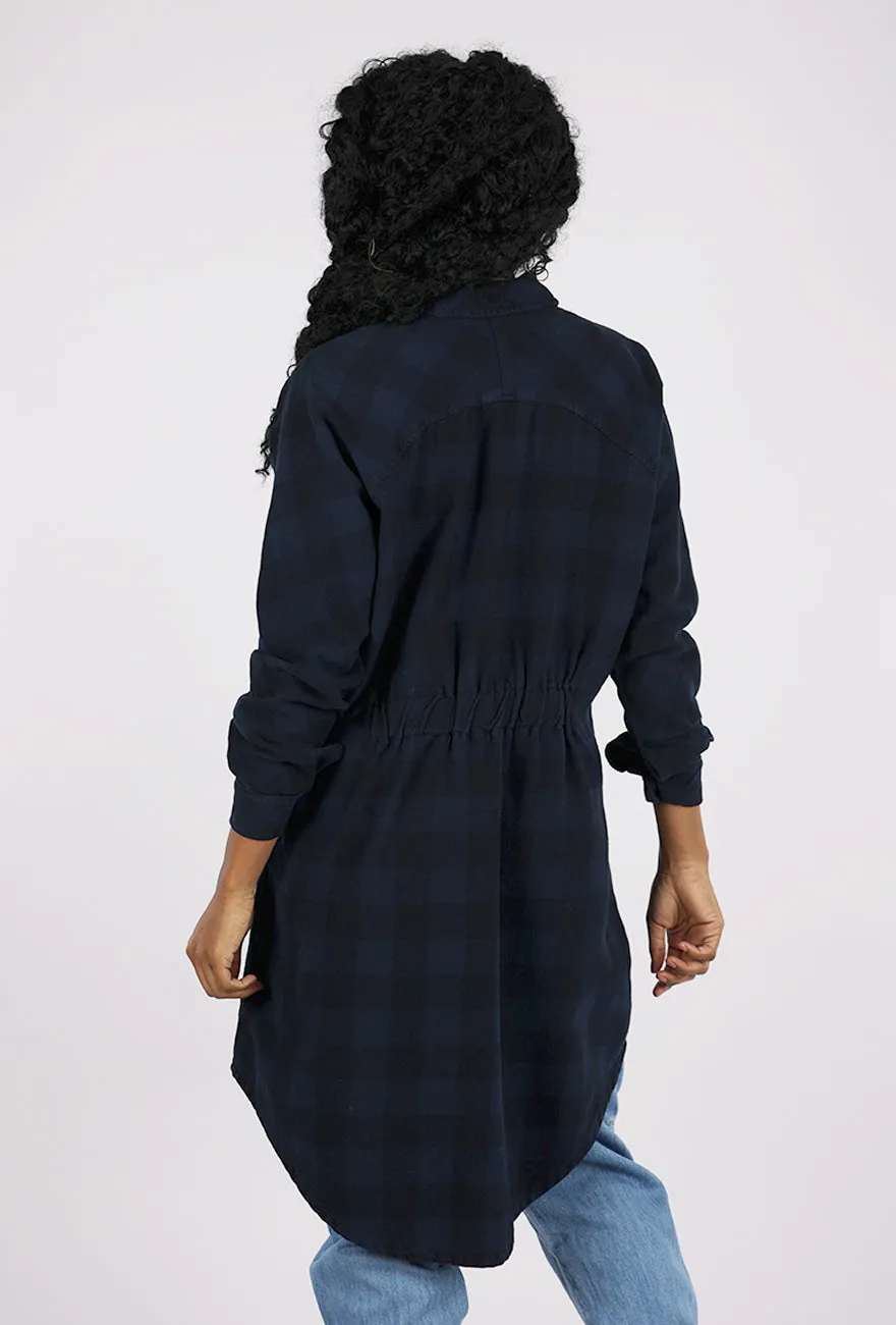 vintage charm Down to Business Dress Jacket, Midnight Plaid