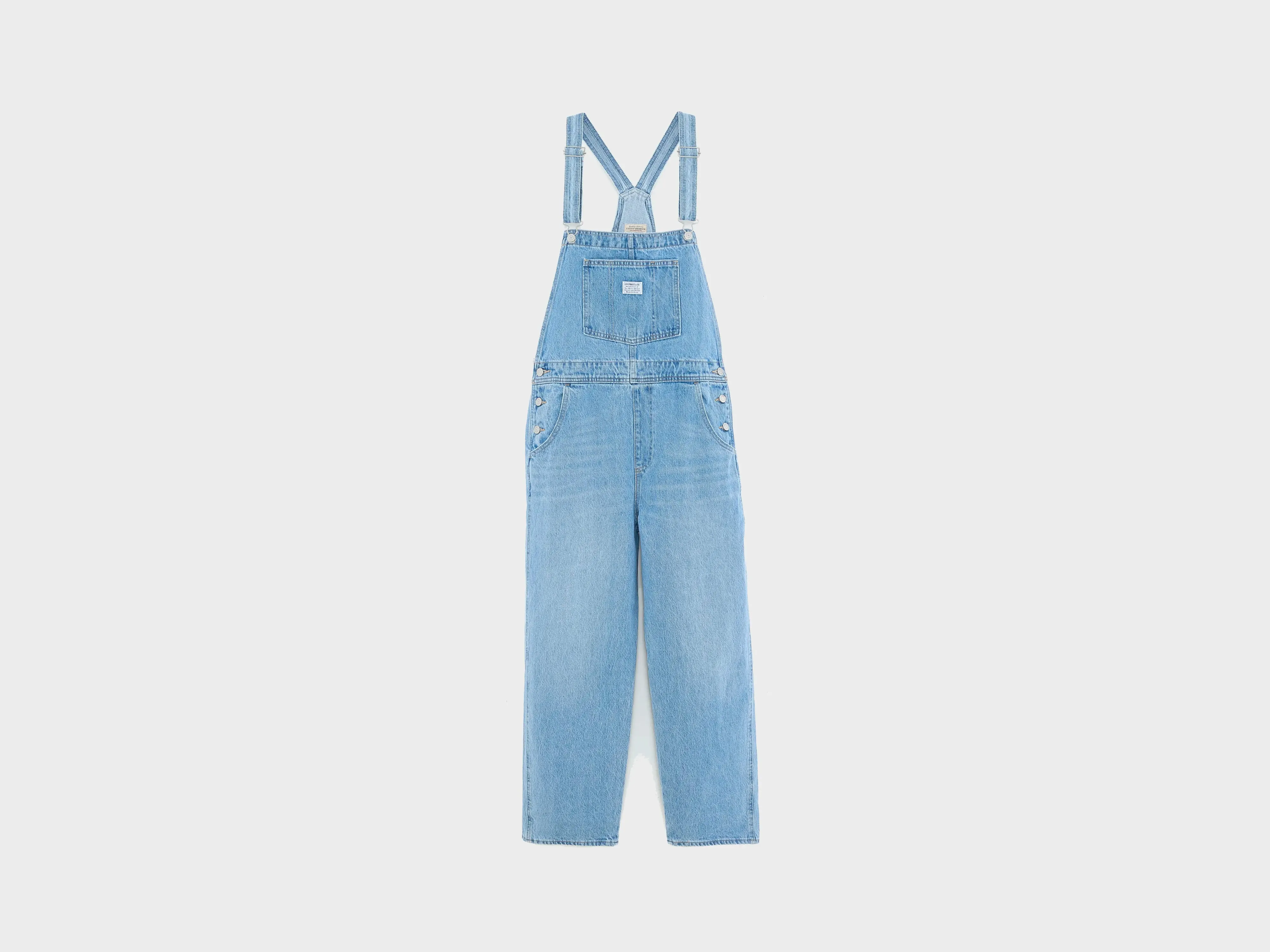 Refined Presence Vintage Denim Overalls  (251 / W / LT STONE WASH)