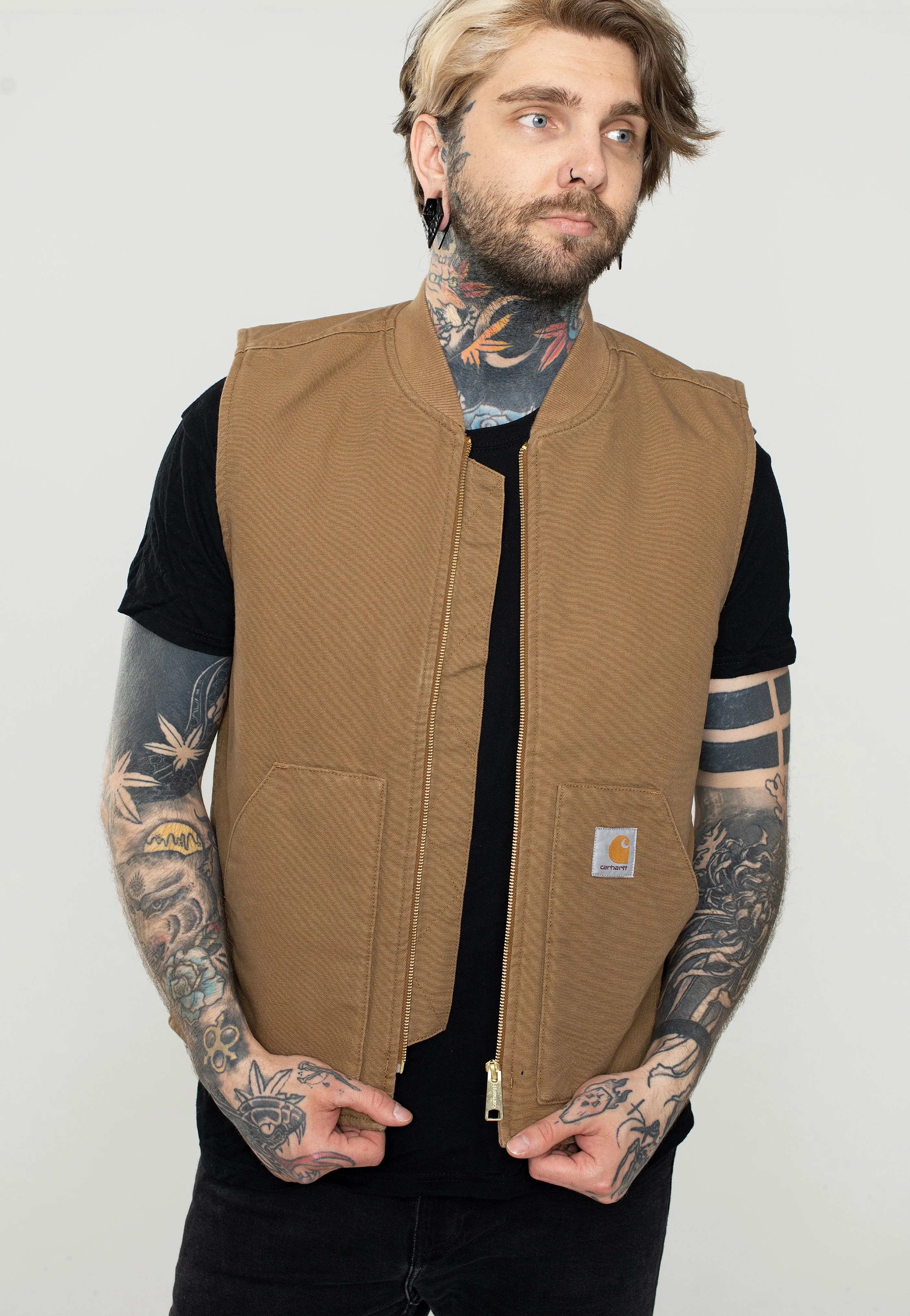 Carhartt WIP - Classic Rinsed Hamilton Brown - Vest Active Lifestyle Gear