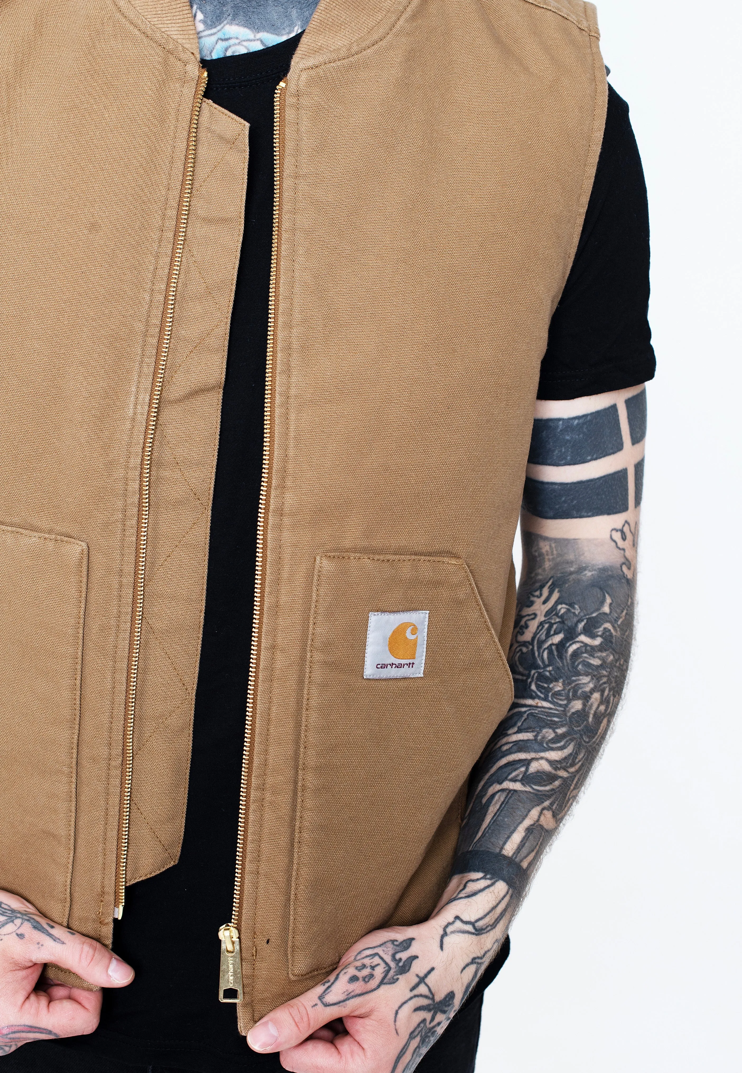 Vintage Styles Carhartt WIP - Classic Rinsed Hamilton Brown - Vest
