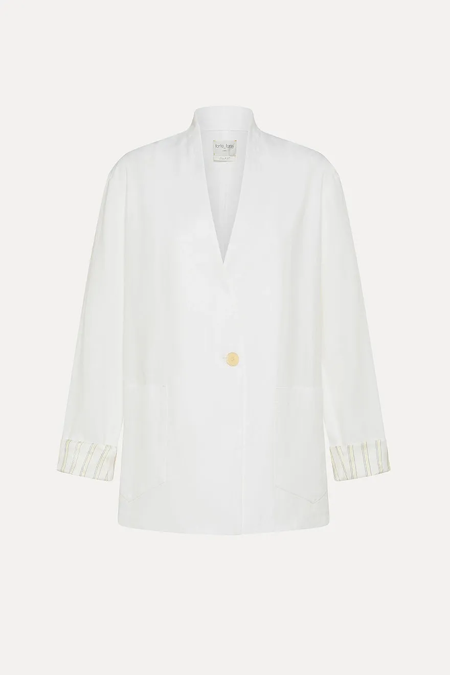 Viscose Giglio Jacket Stand Collar Stretch Comfort