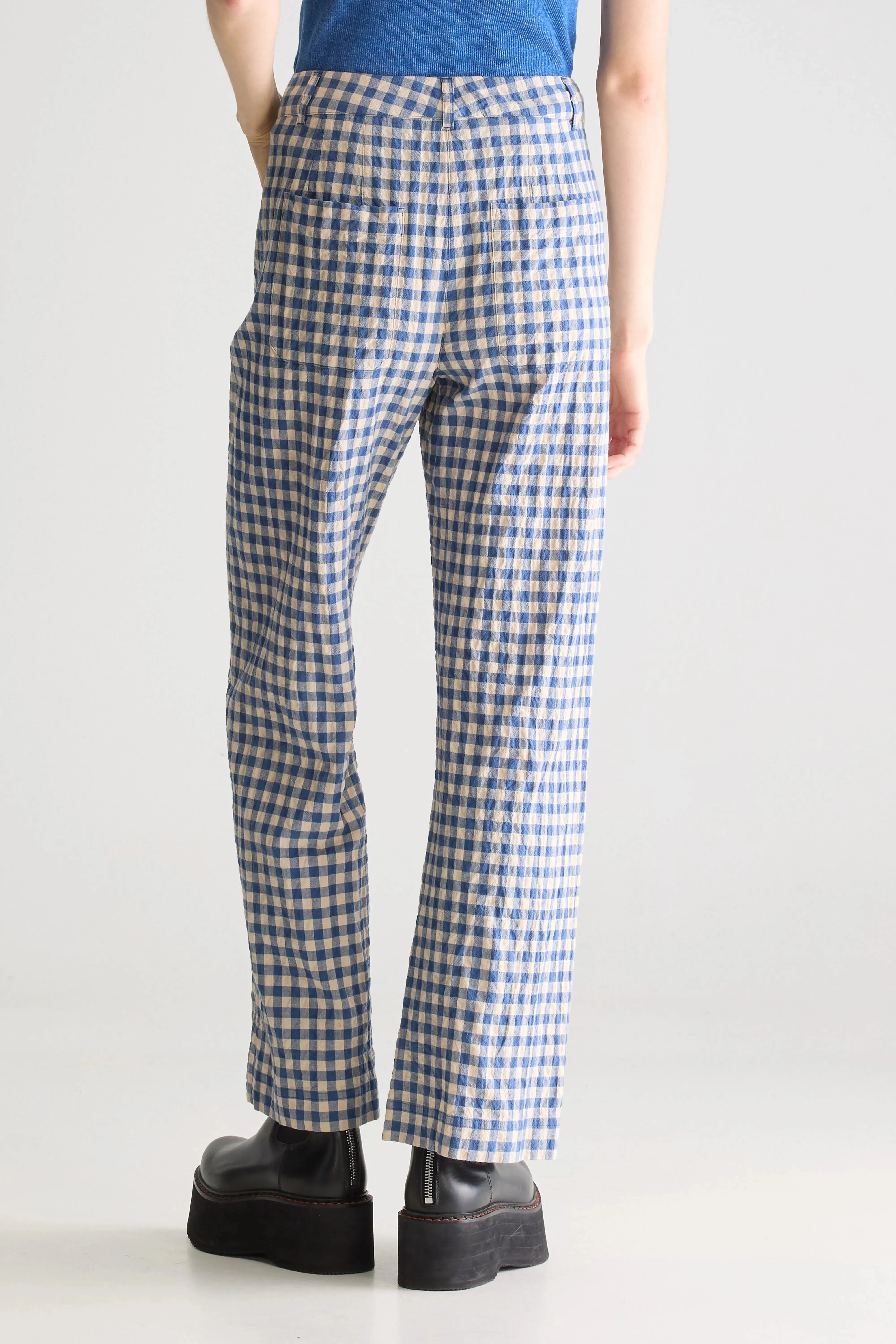 Vivia wide trousers (251 / W / CHECK B) Stylish Fit