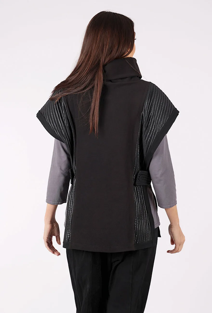 Vivian Vest, Black Classic Knit