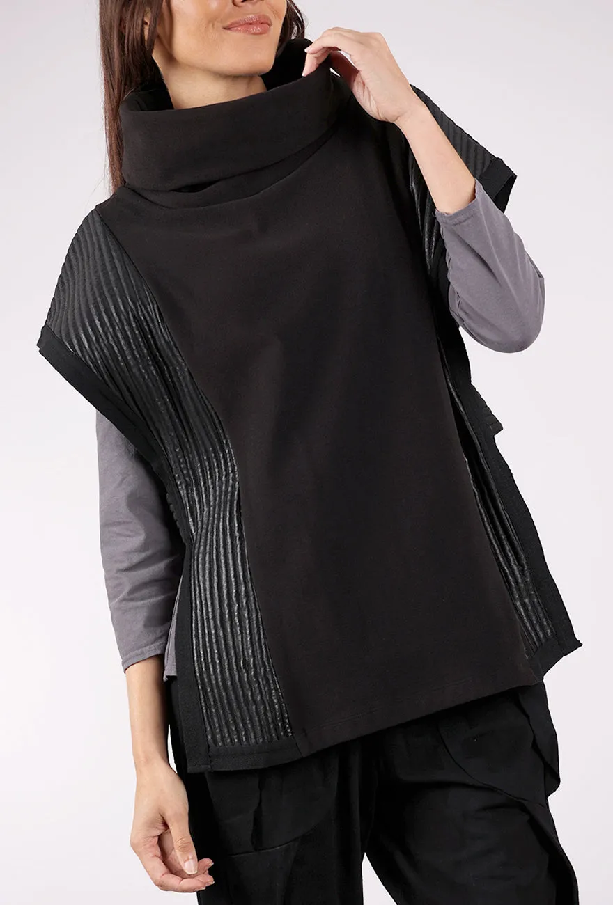 Vivian Vest, Black Classic Knit