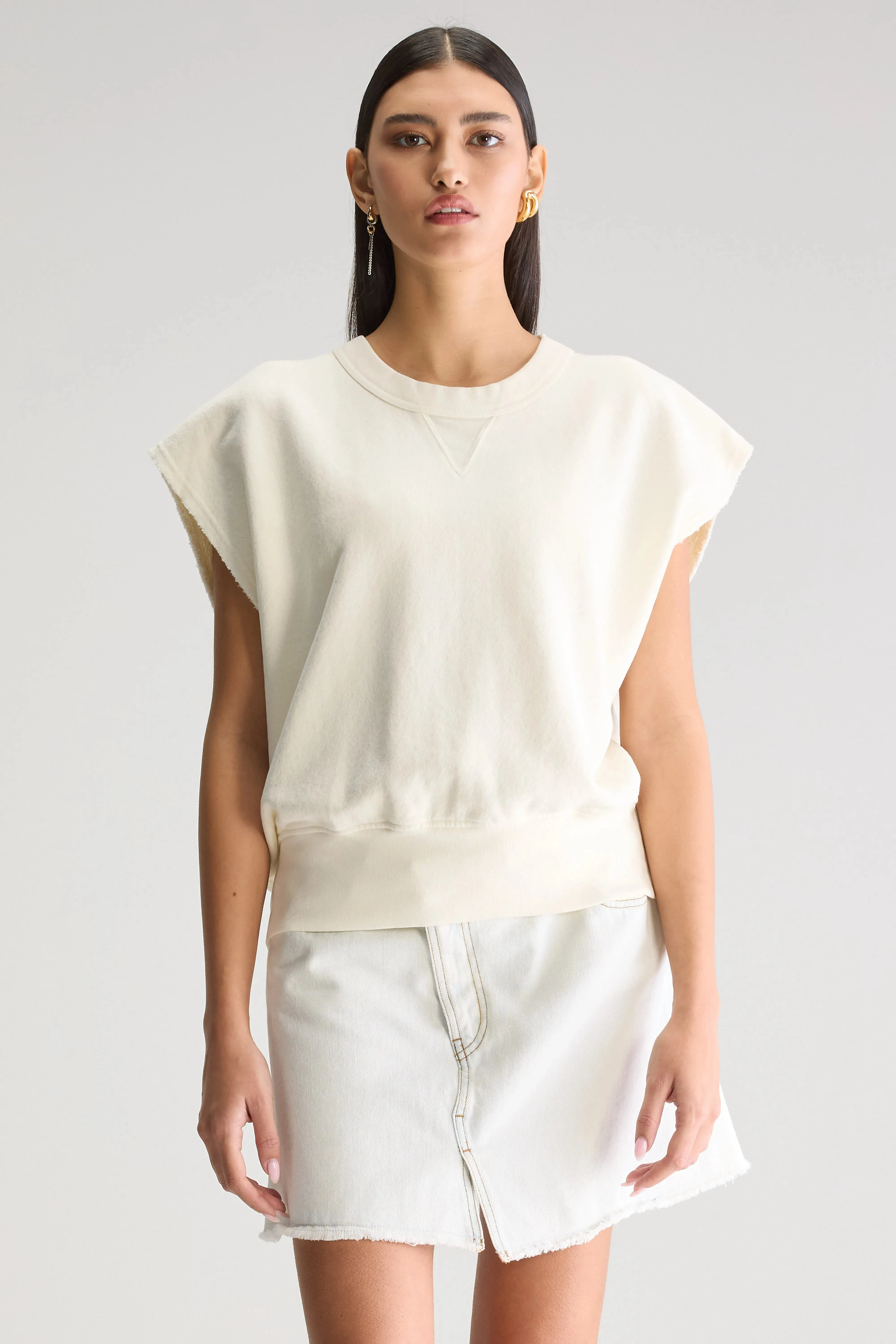 Vytom sleeveless sweatshirt (251 / W / WHISPER) Durable pieces