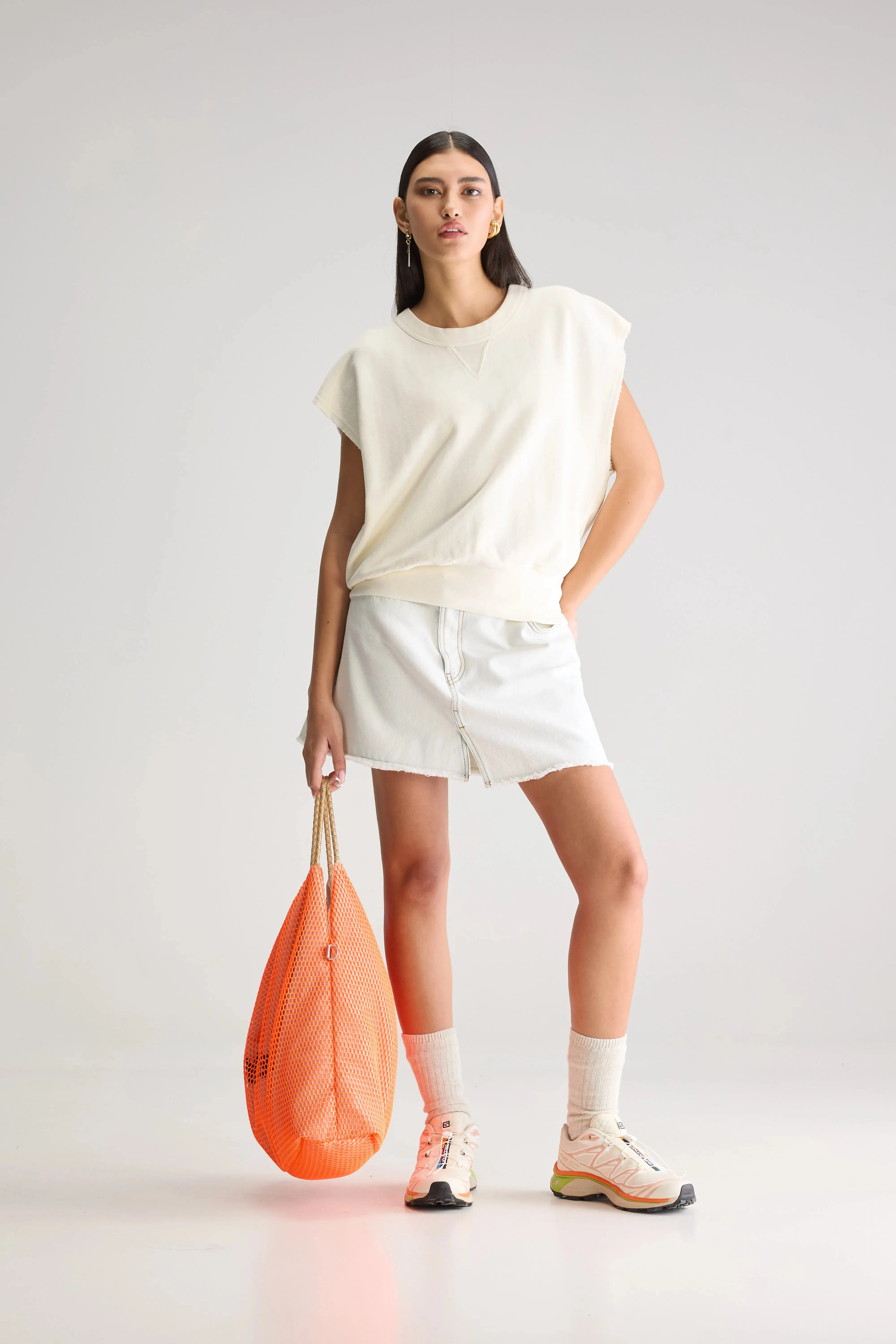 Vytom sleeveless sweatshirt (251 / W / WHISPER) Durable pieces
