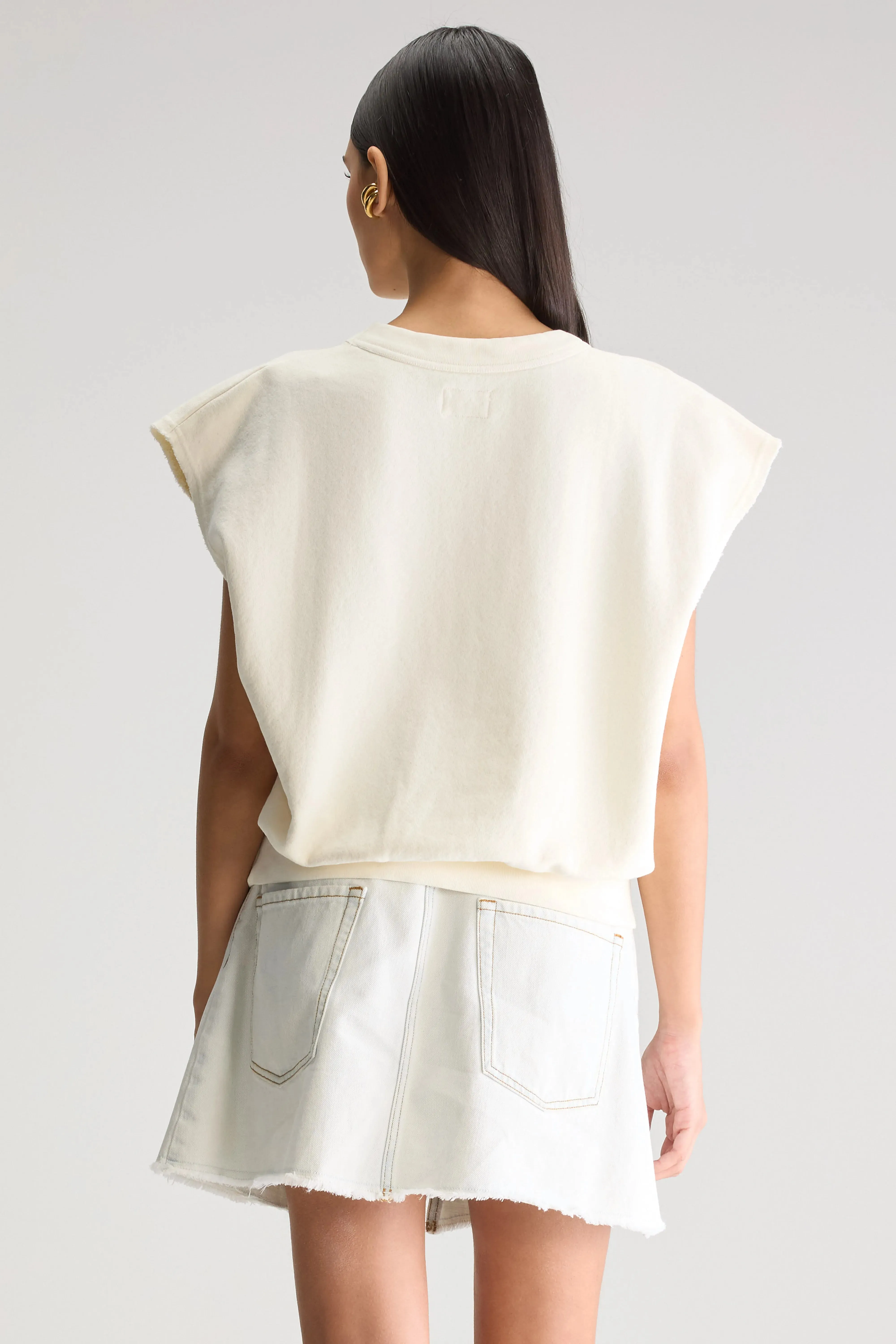 Vytom sleeveless sweatshirt (251 / W / WHISPER) Durable pieces