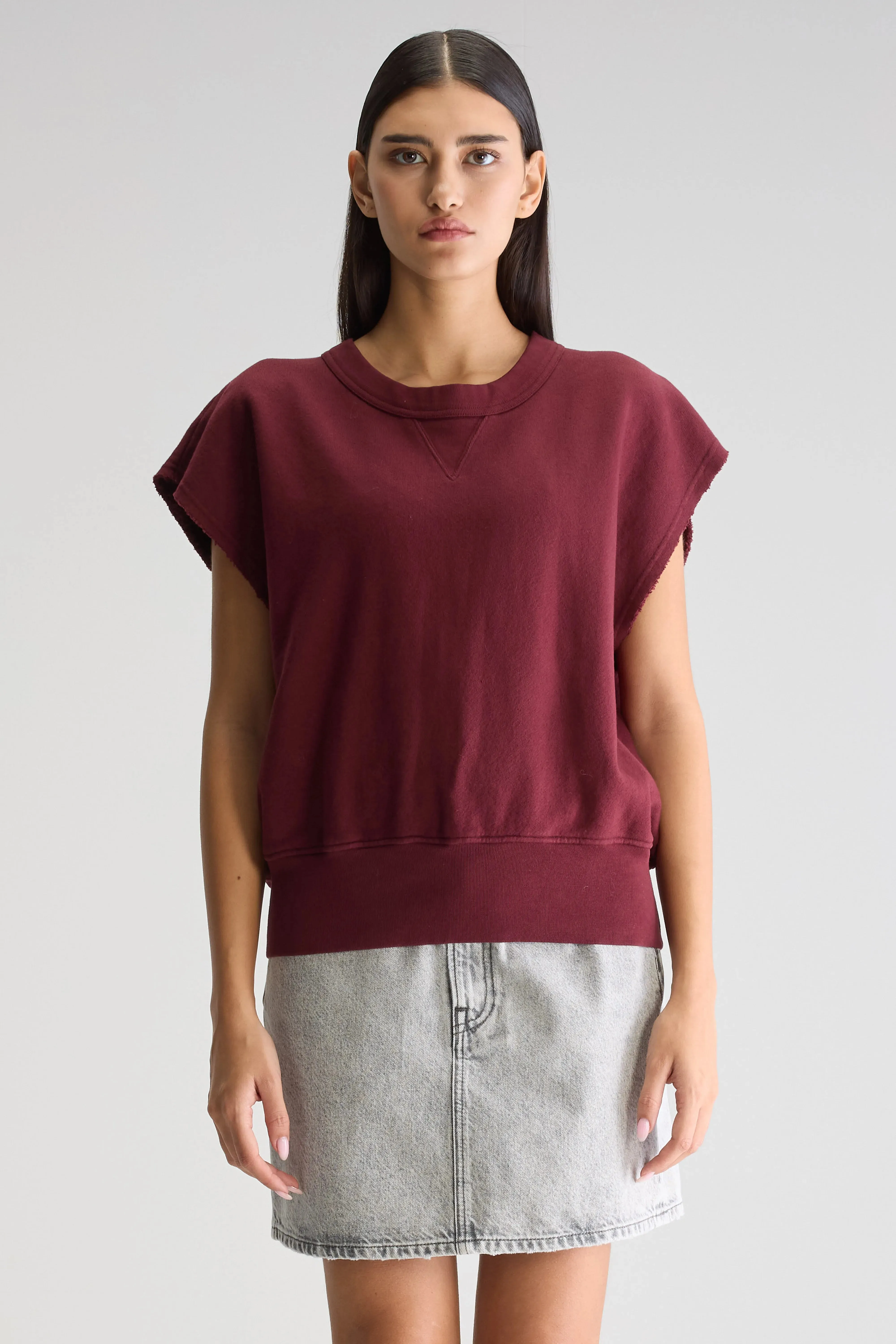 Vytom sleeveless sweatshirt (251 / W / WINDSOR WINE) Core Casual