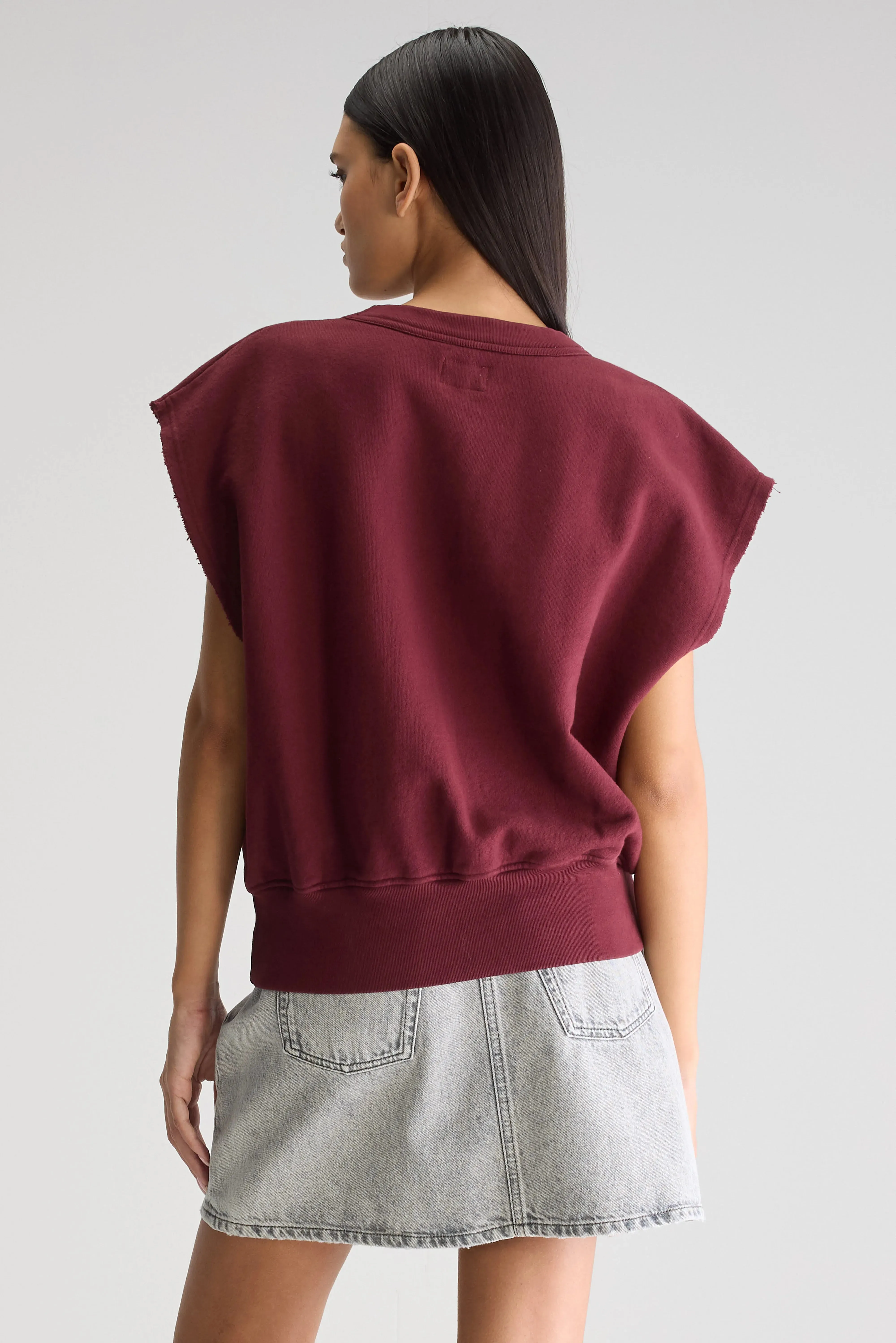 Vytom sleeveless sweatshirt (251 / W / WINDSOR WINE) Core Casual
