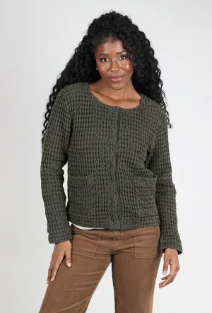 Trendy Jacket Design Cosmetics Waffle Boxy Jacket Everglade, Everglade