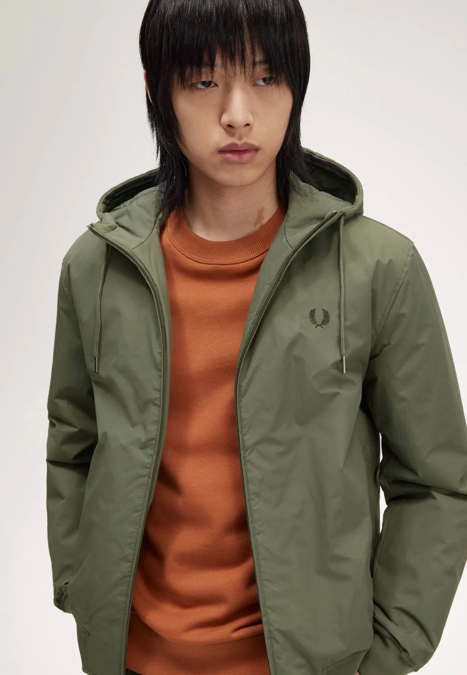 Wall clock Fred Perry - The Hooded Brentham Lrl Wrth Green - Jacket
