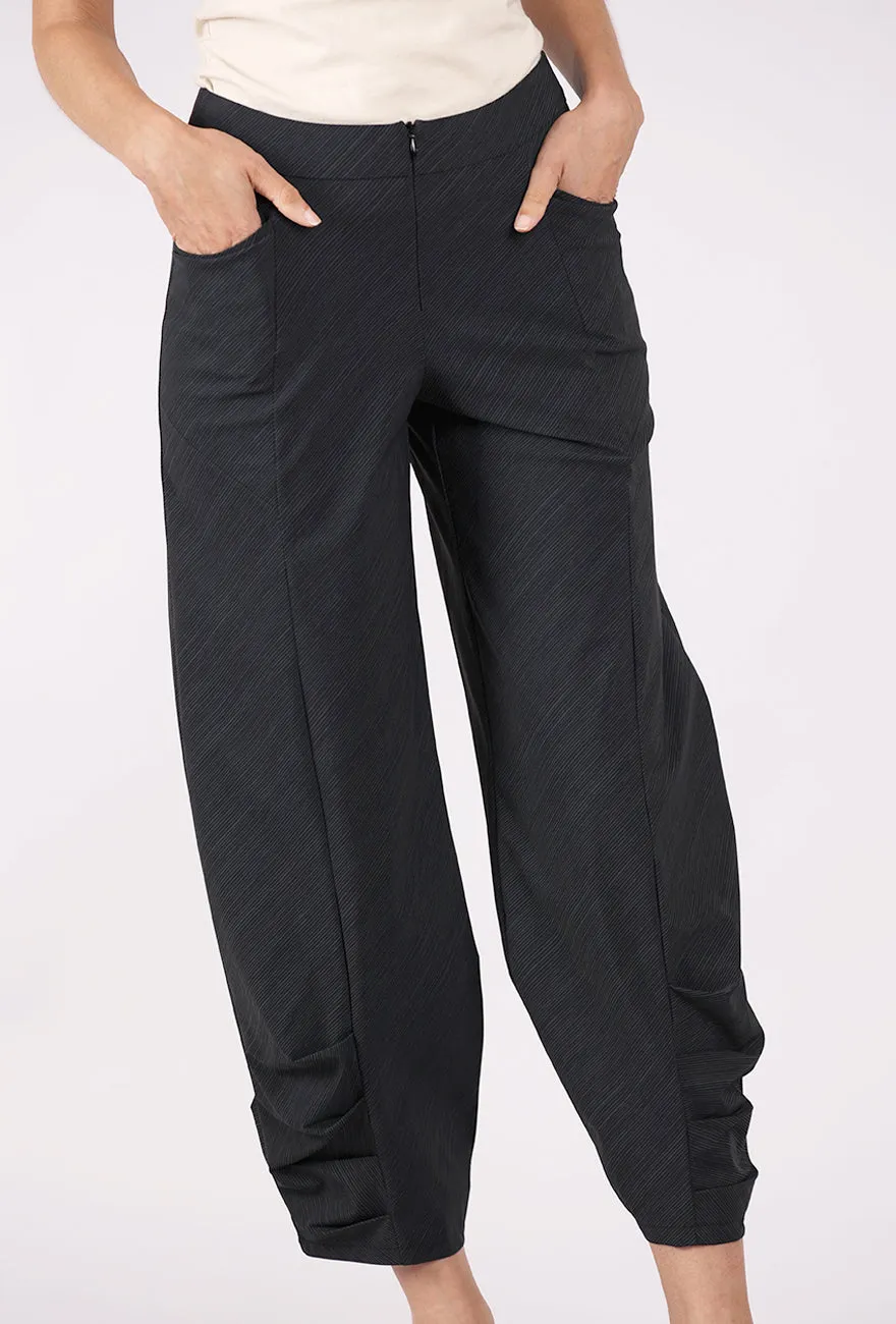 Warm Fabric Porter Pinstripe Pant, Slate Reggio