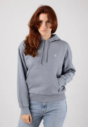 Streetwear Style Carhartt WIP - W' Hooded Casey Mirror/Silver - Hoodie