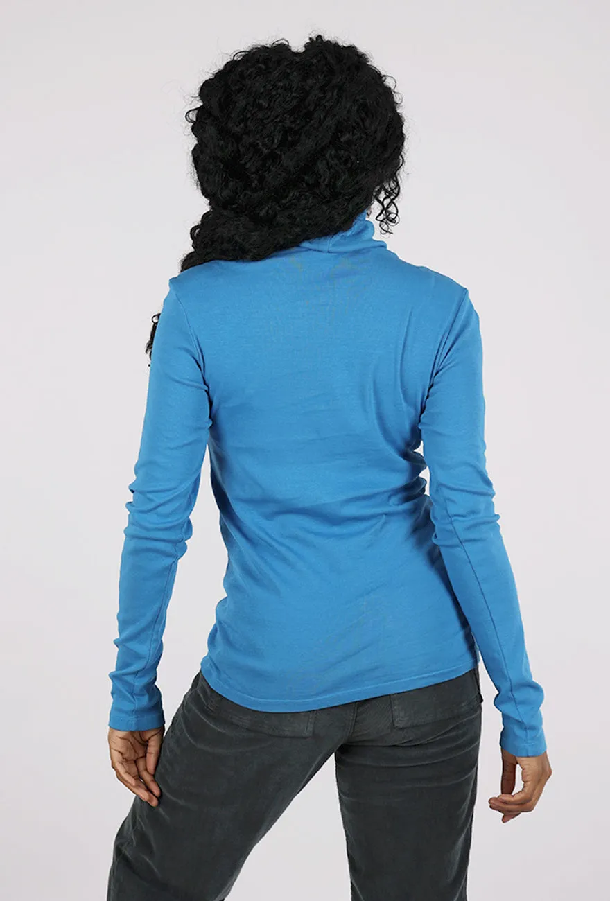 Warm Style PRU Rib Turtleneck, French Blue