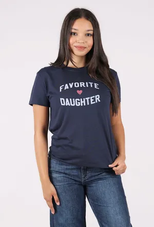 Favorite Daughter Tee, Navy Quick-Dry Fabric Classic Outfit Style