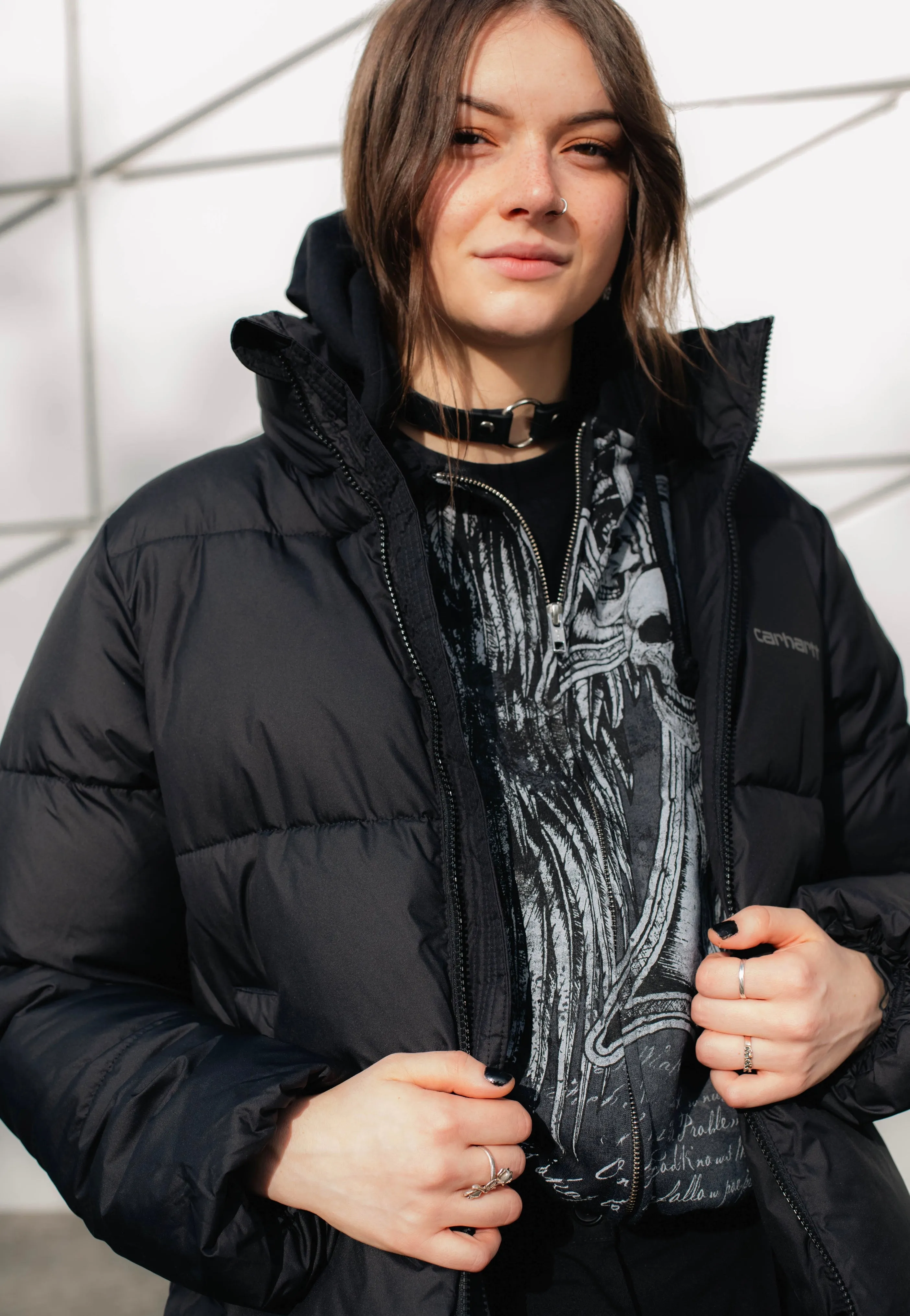 Water Blocker Carhartt WIP - W' Springfield Black/Misty Grey - Jacket