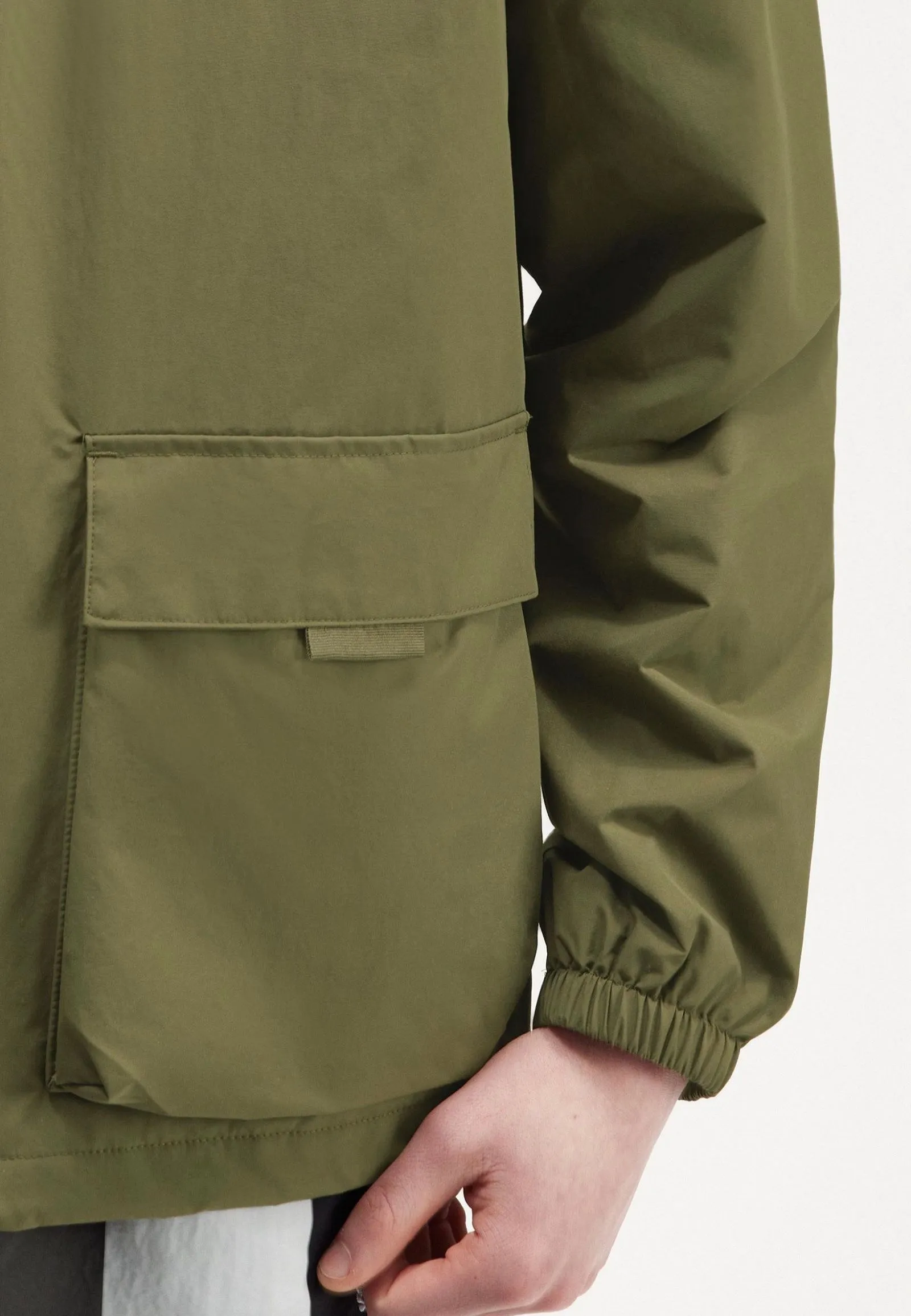 Water resistant item Fred Perry - Patch Pocket Zip Through Uniform Green - Jacket