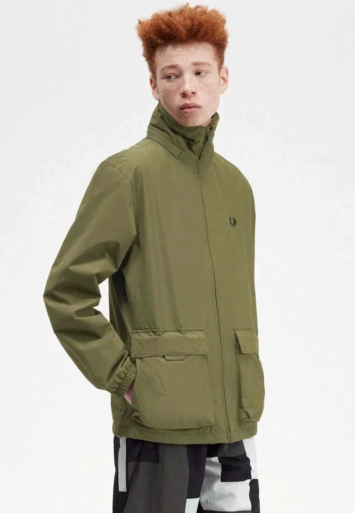Fred Perry - Patch Pocket Zip Through Uniform Green - Jacket Thrive