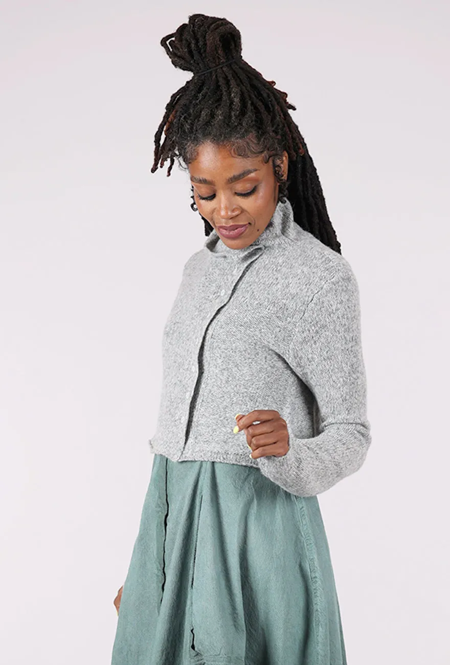 Wear-resistant Directional Change Cardie, Light Gray