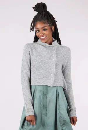 Directional Change Cardie, Light Gray Modern fit sweater Slim fit knit top