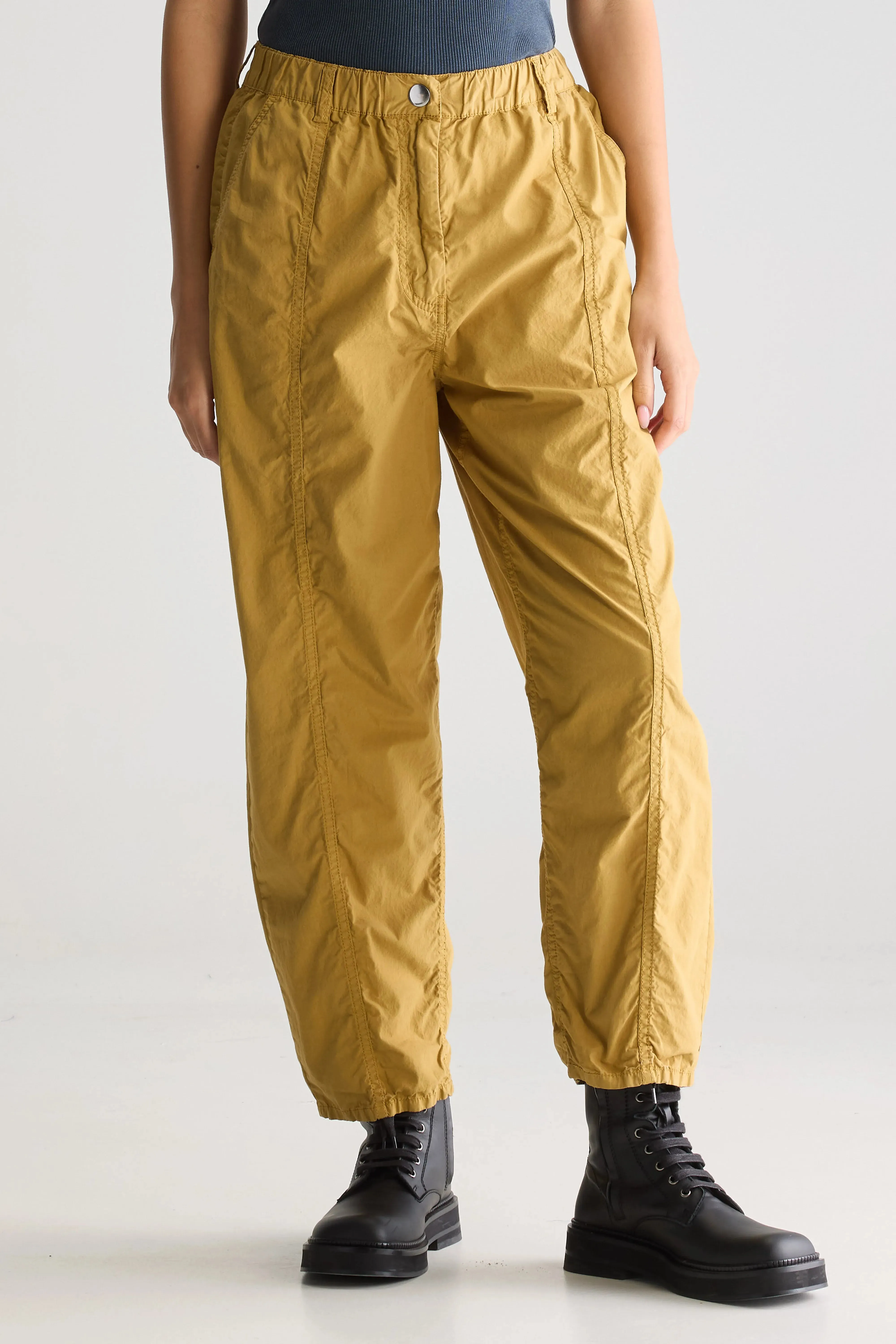 Wesly relaxed trousers (251 / W / PALE KHAKI) Stylish Waist