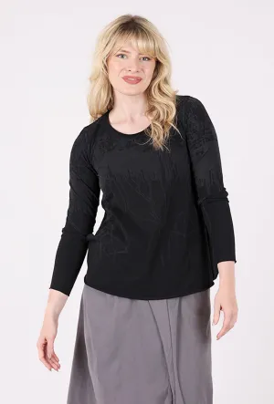 City Smart Selene Drip Tee, Ink Black