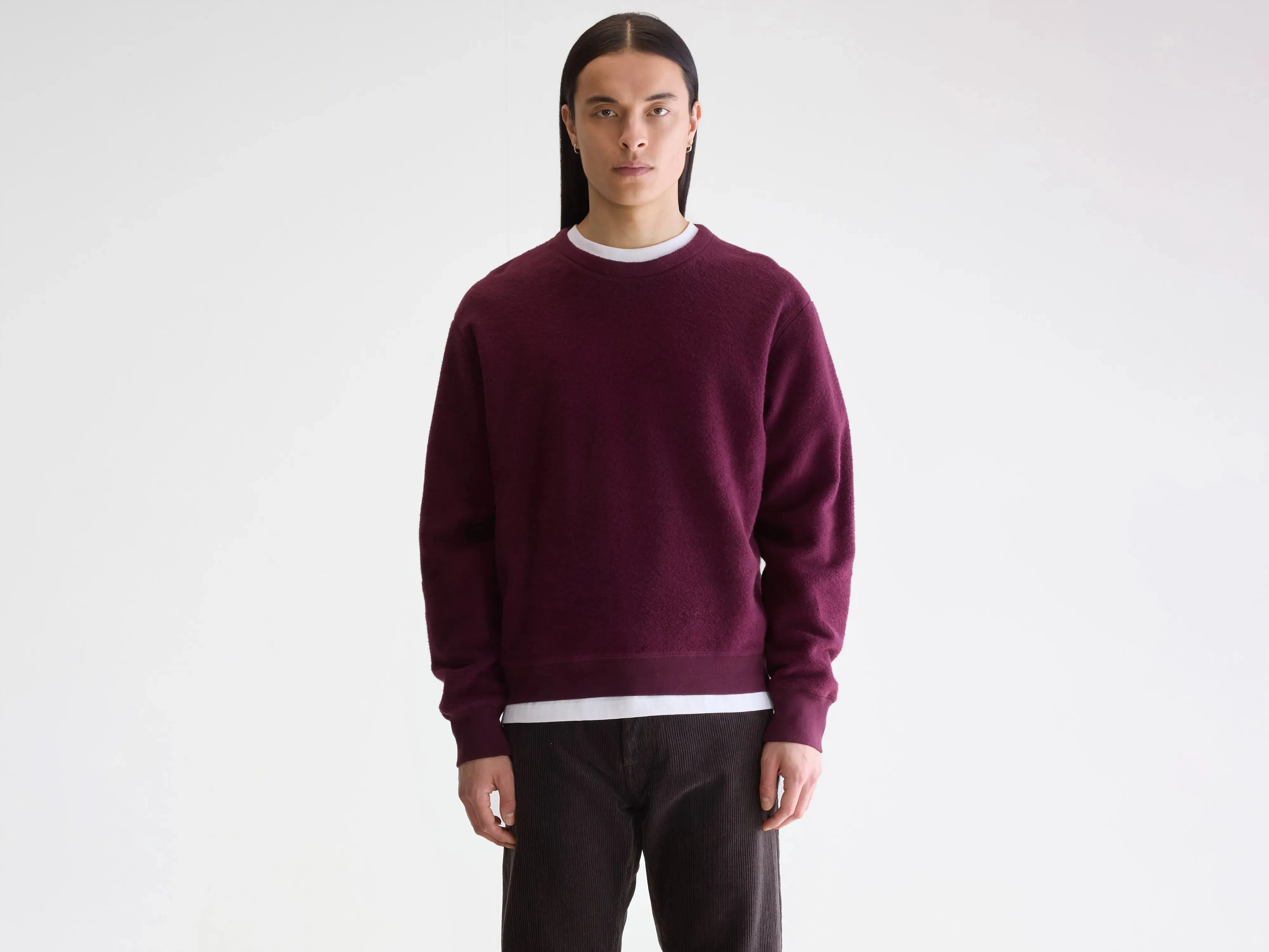 Matt crewneck sweatshirt (252 / M / WINE) product ethnic authenticity