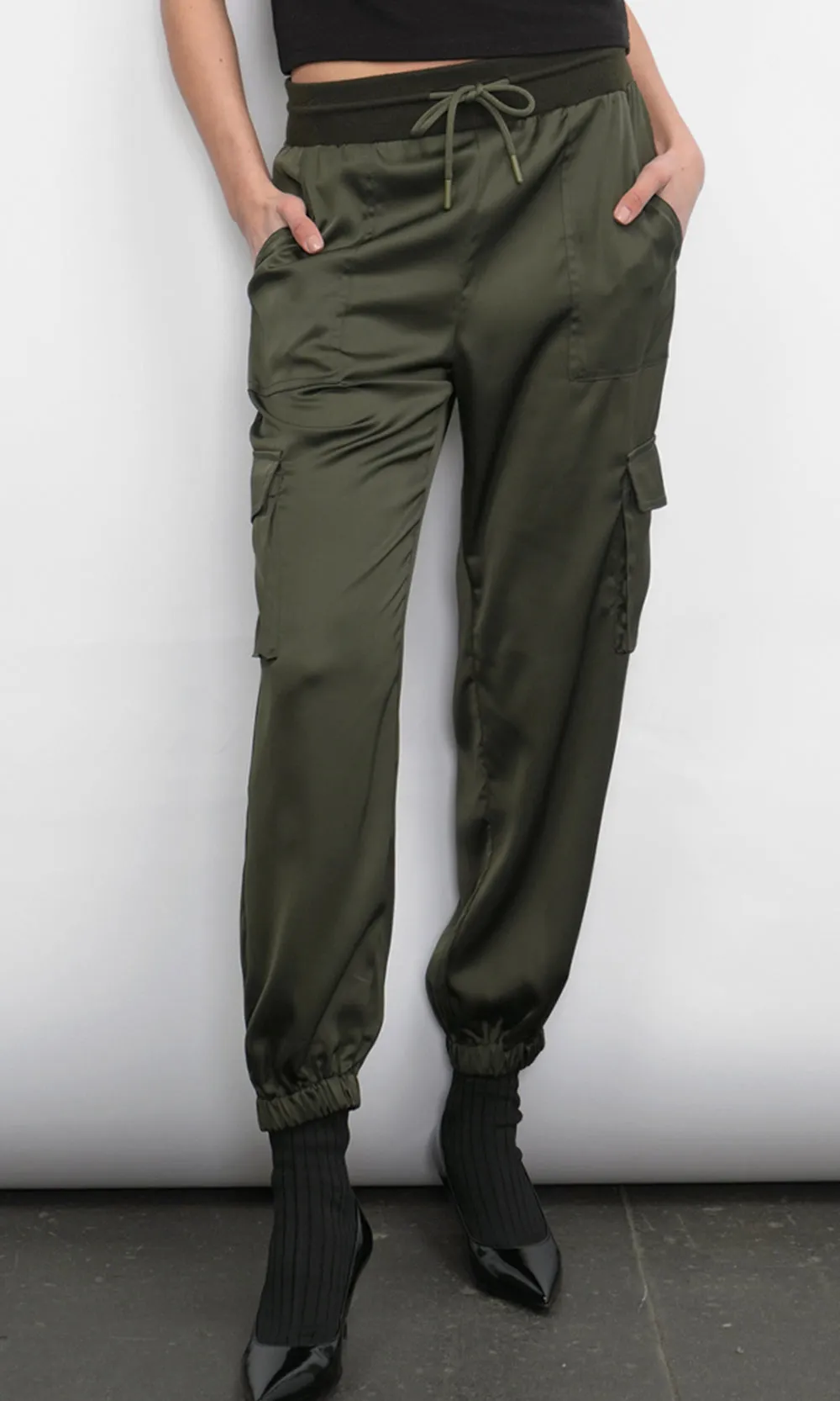 Willa Drawstring Cargo Joggers Core Cut Travel Friendly