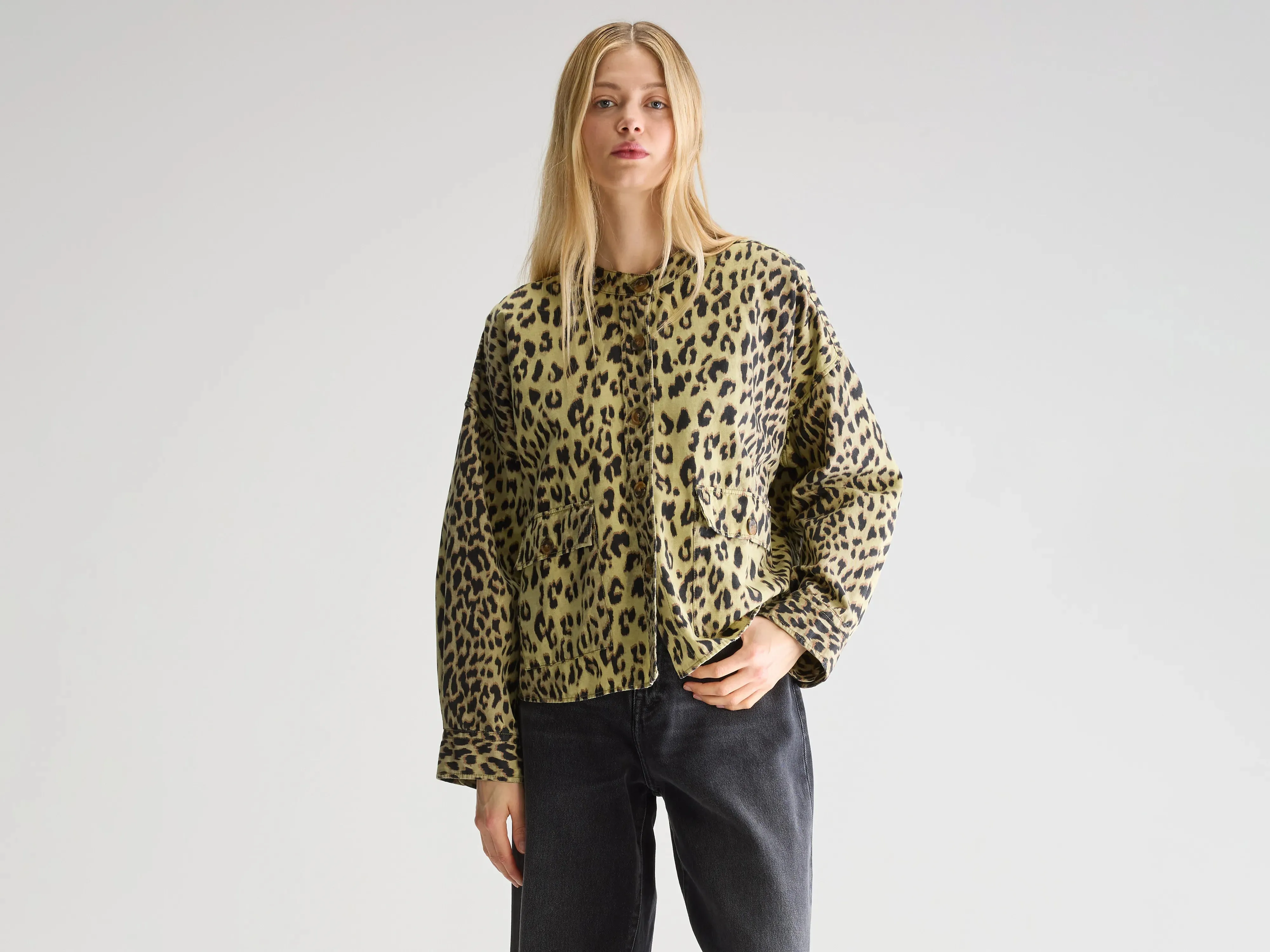 Chill Proof Style Willie leopard-print overshirt (251 / W / COMBO A)