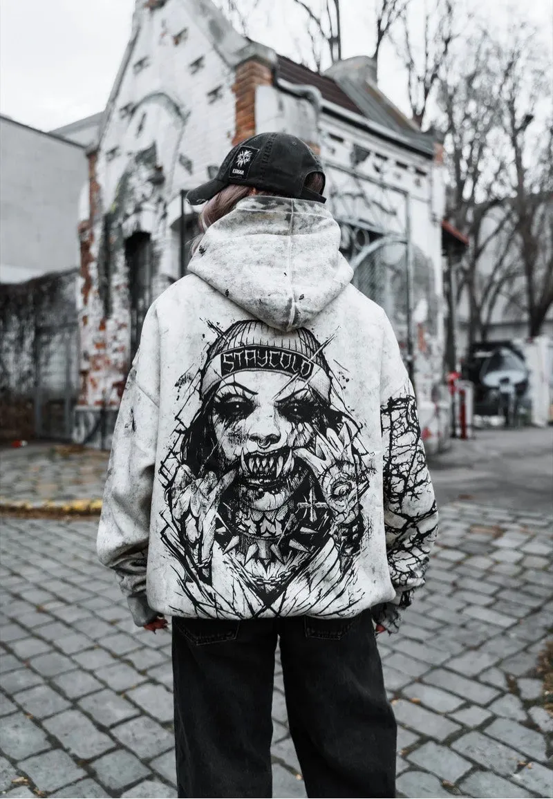Wind Proof Stay Cold Apparel - Attitude Oversized Sand - Hoodie