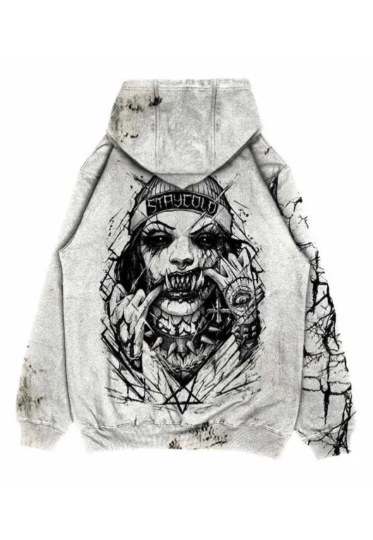 Wind Proof Stay Cold Apparel - Attitude Oversized Sand - Hoodie