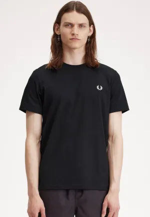 Preppy weekday wear Fred Perry - Rear Powder Laurel Graphic Black - T-Shirt