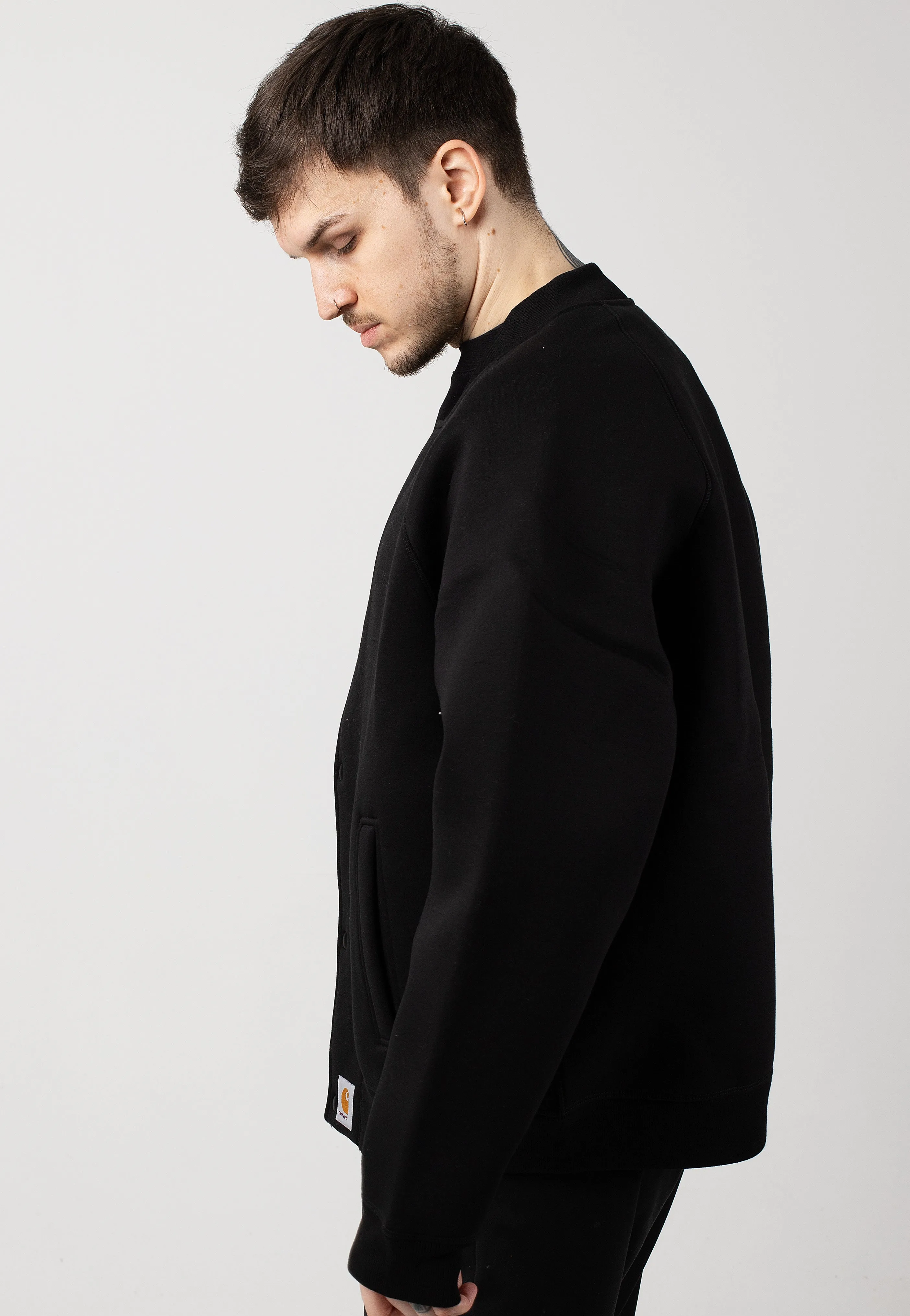 Wind-Resistant Jacket Carhartt WIP - Car Lux Bomber Black/Grey - Jacket