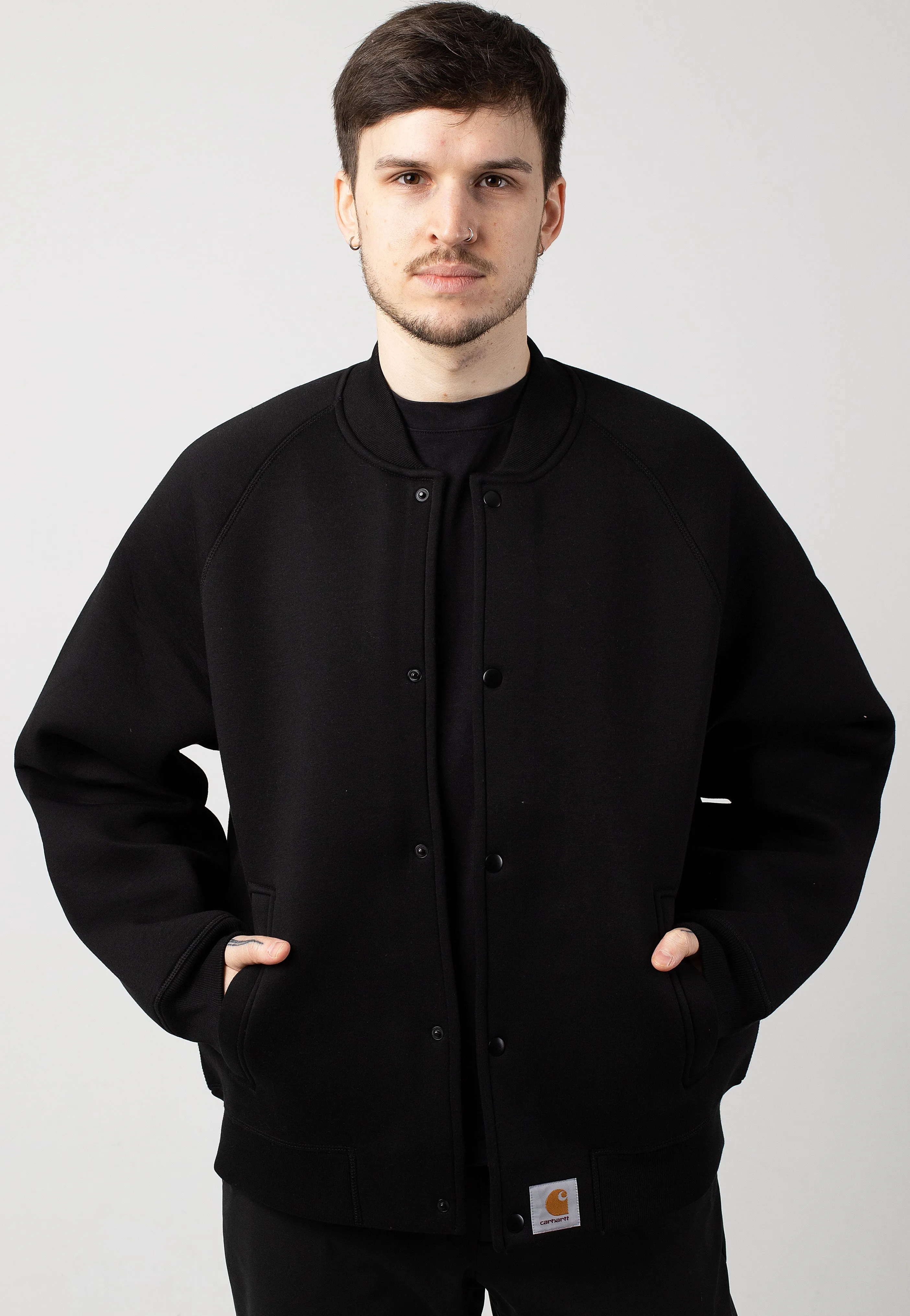Carhartt WIP - Car Lux Bomber Black/Grey - Jacket Simple Layer