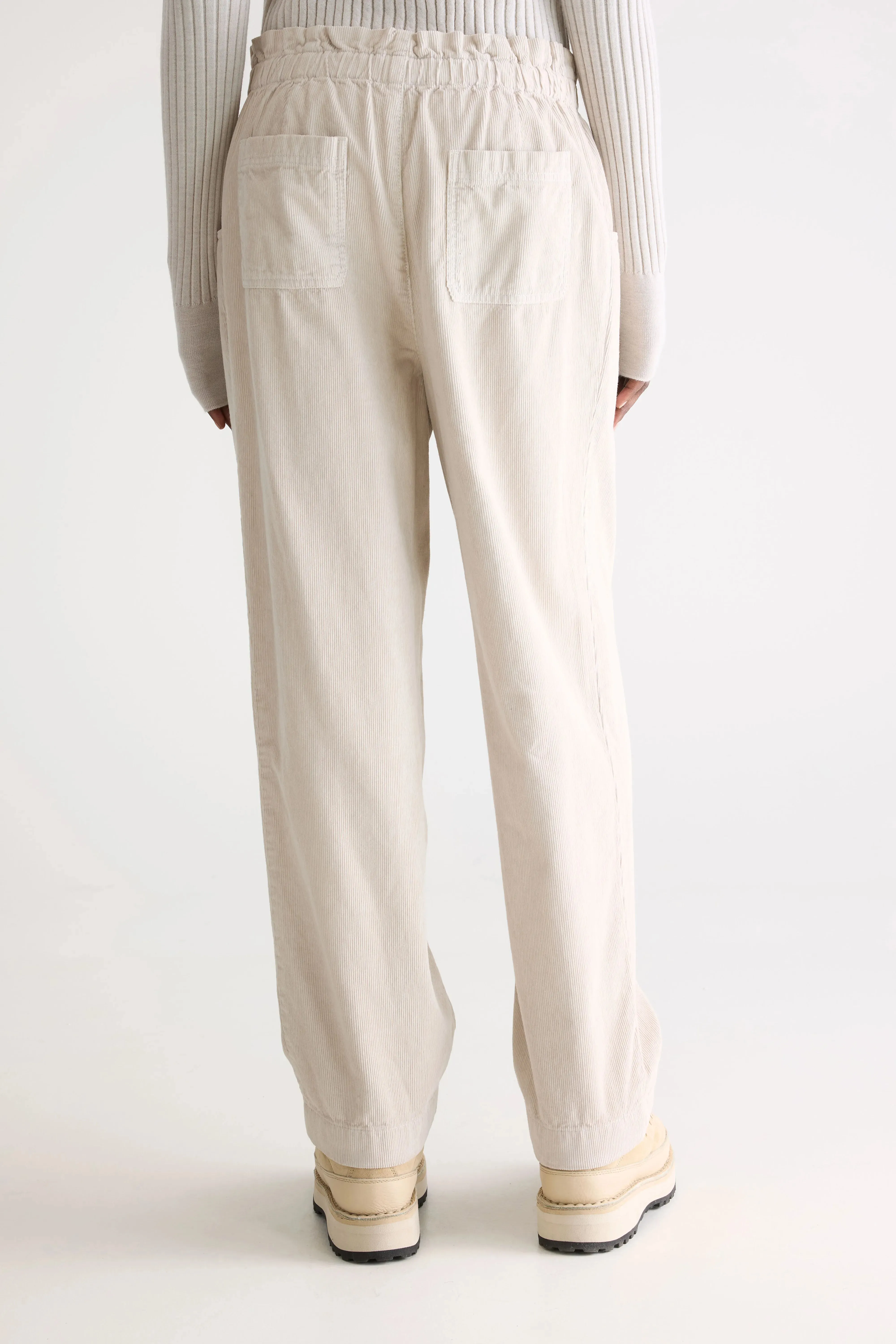 Winona paperbag trousers (252 / W / STONE) Casual Fit