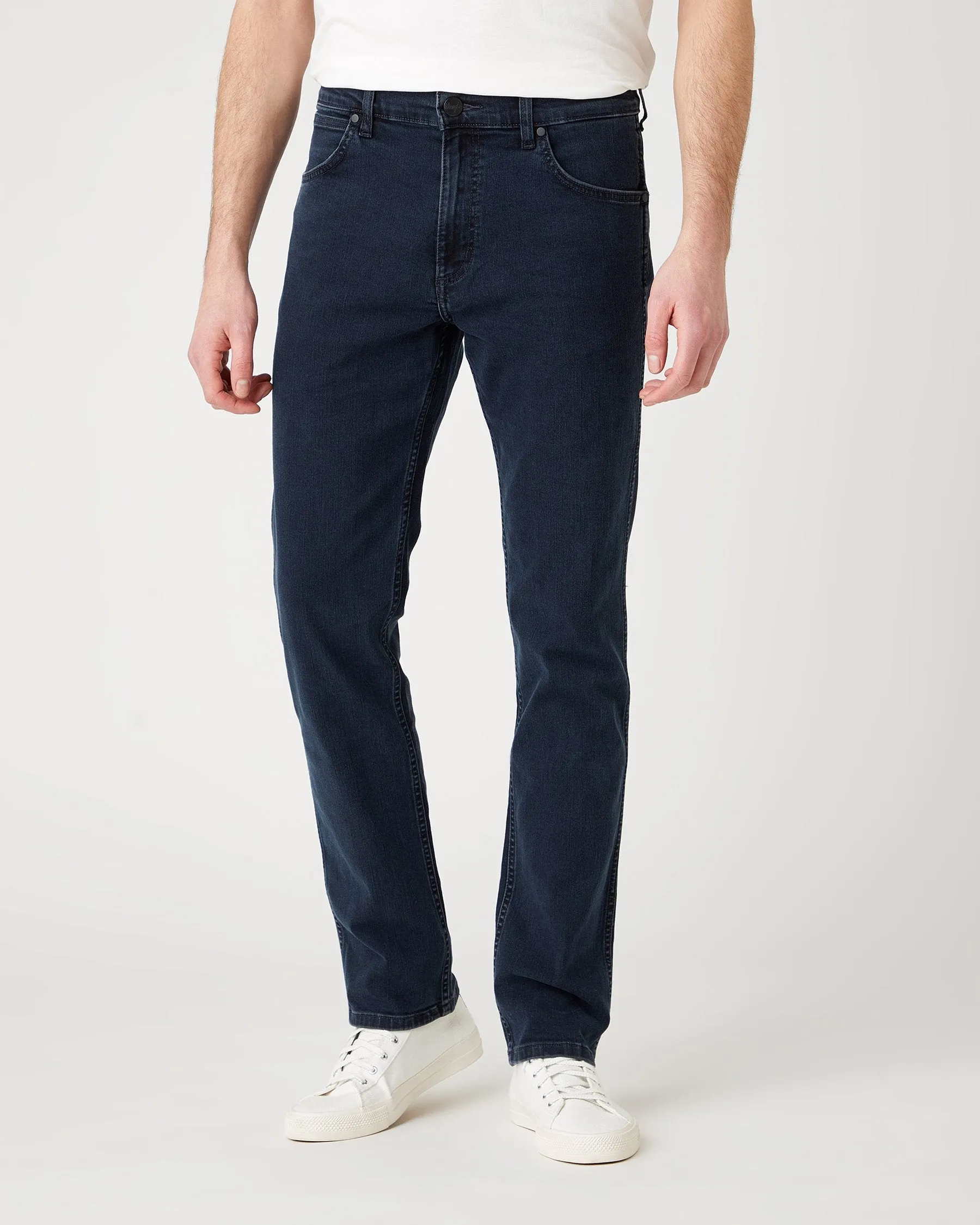 Wrangler Greensboro Regular Fit Mens Jeans - Iron Blue | Wrangler Jeans | JEANSTORE