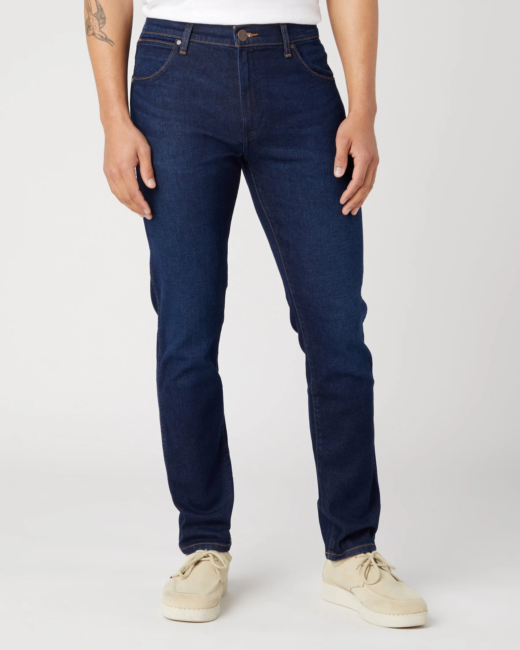 Wrangler Larston Slim Tapered Mens Jeans - Landed | Wrangler Jeans | JEANSTORE