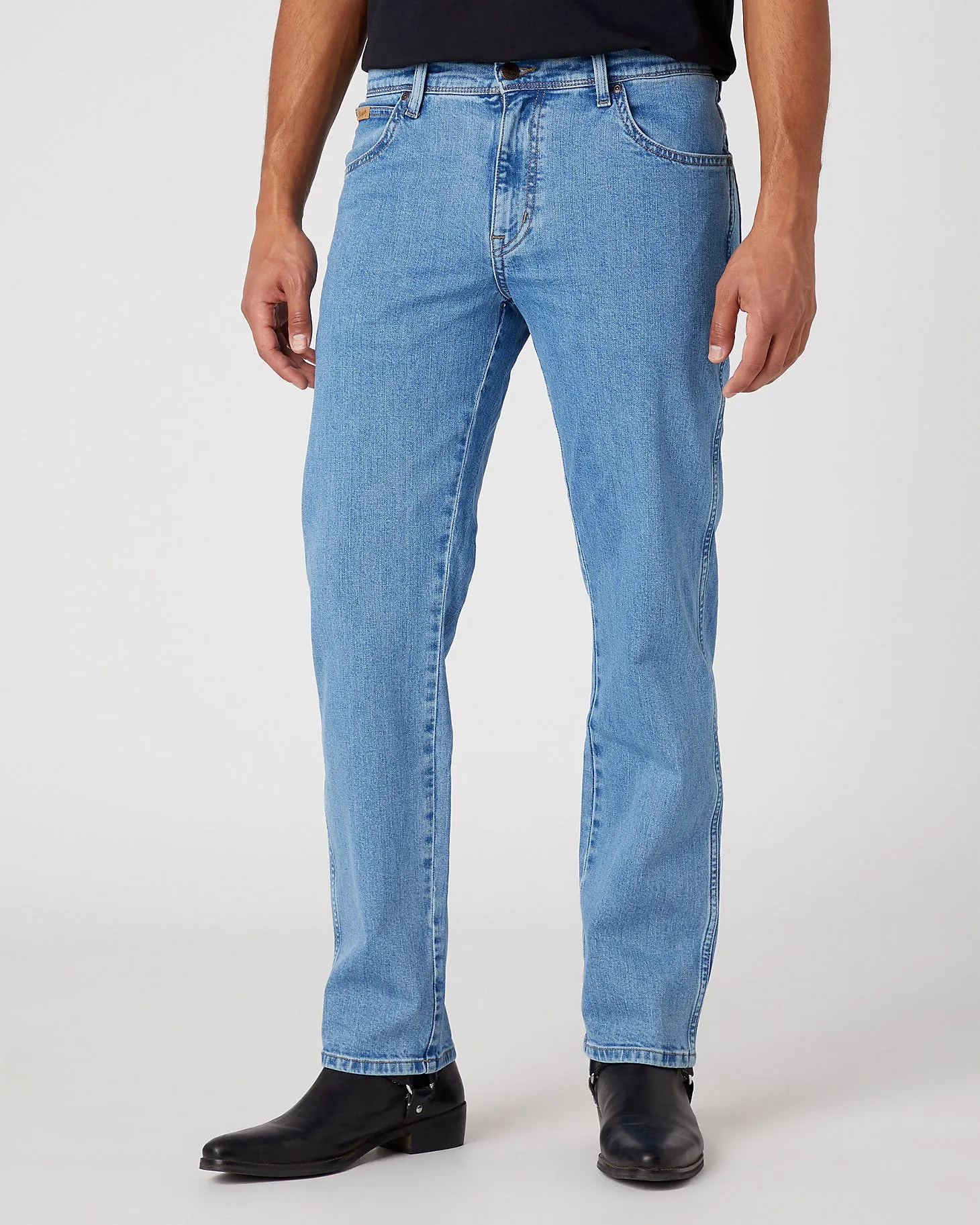 Wrangler Texas Stretch Authentic Straight Mens Jeans - Good Shot | Wrangler Jeans | JEANSTORE