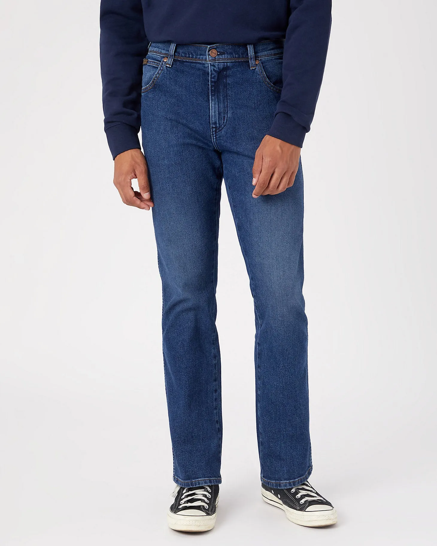 Wrangler Texas Stretch Authentic Straight Mens Jeans - The Rock | Wrangler Jeans | JEANSTORE