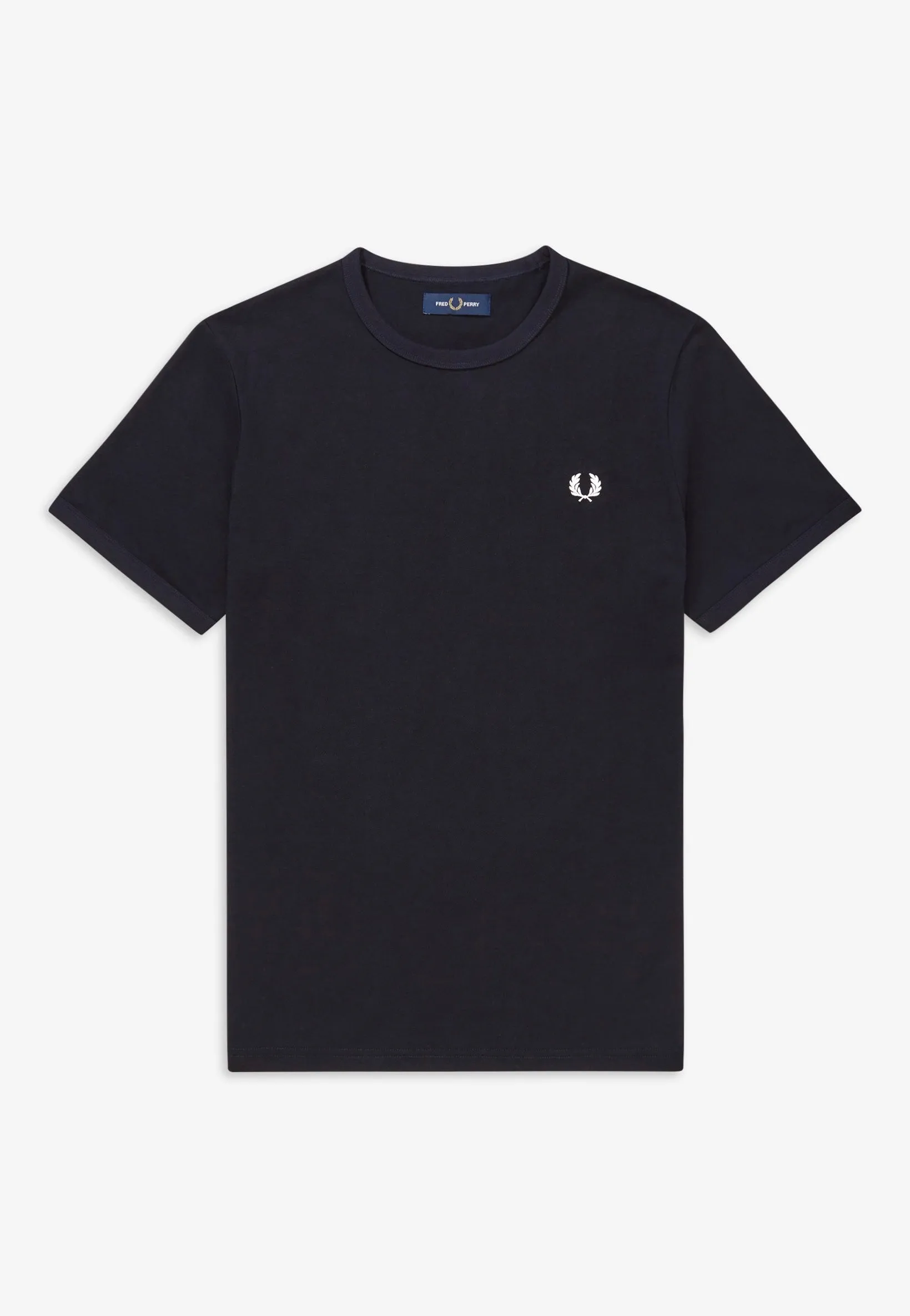 Wrinkle-free and convenient Fred Perry - Ringer Navy - T-Shirt