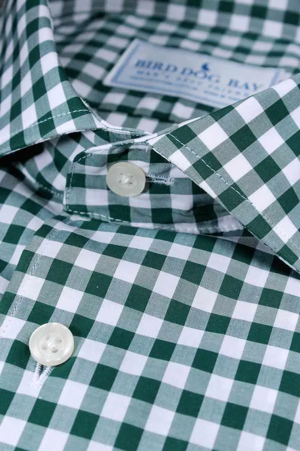 Wrinkle-free Non-iron Longmoor: Button Down Shirt - Green (S & M)