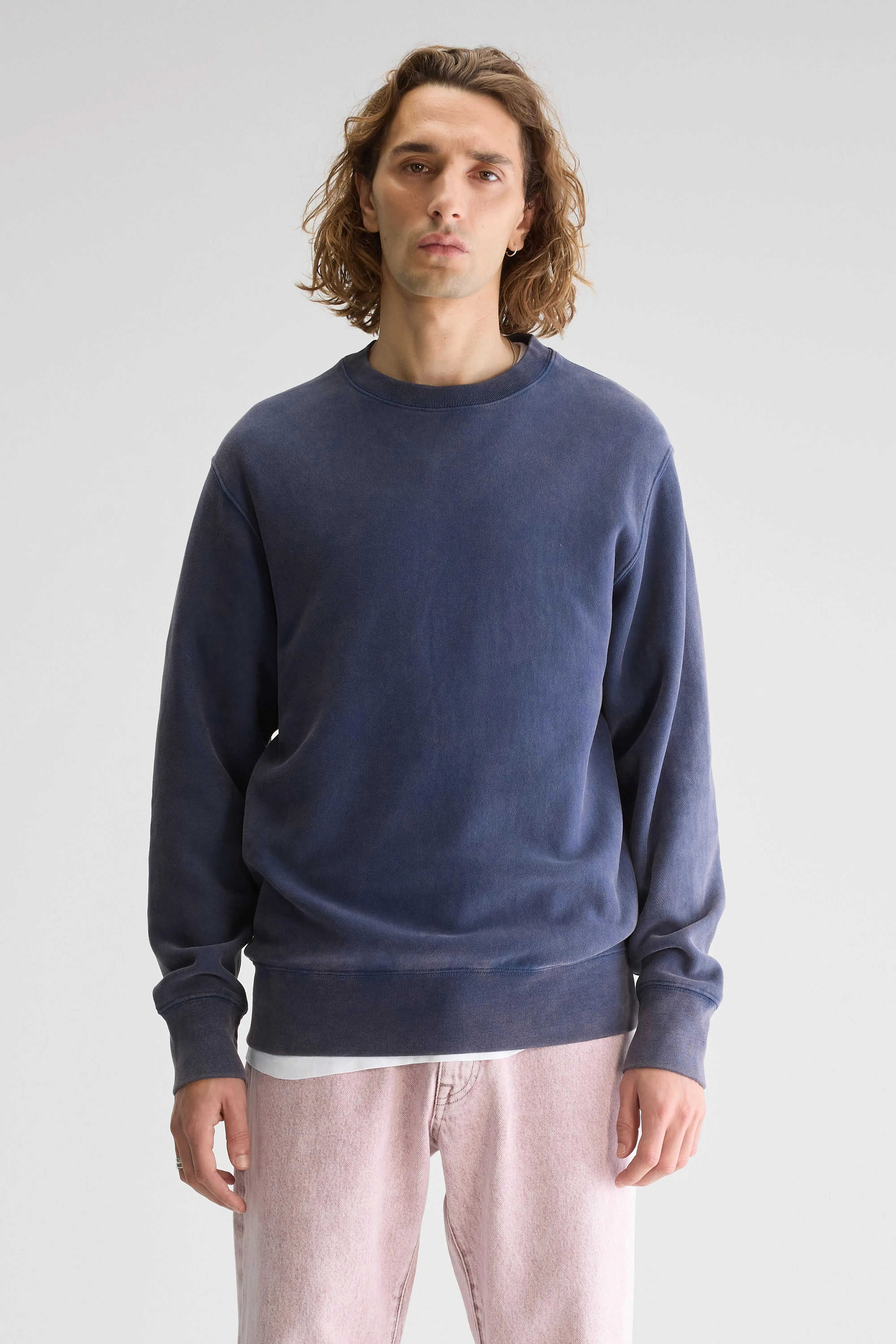 Wrinkle Resistant Flake crewneck sweatshirt (251 / M / REGAL BLUE)