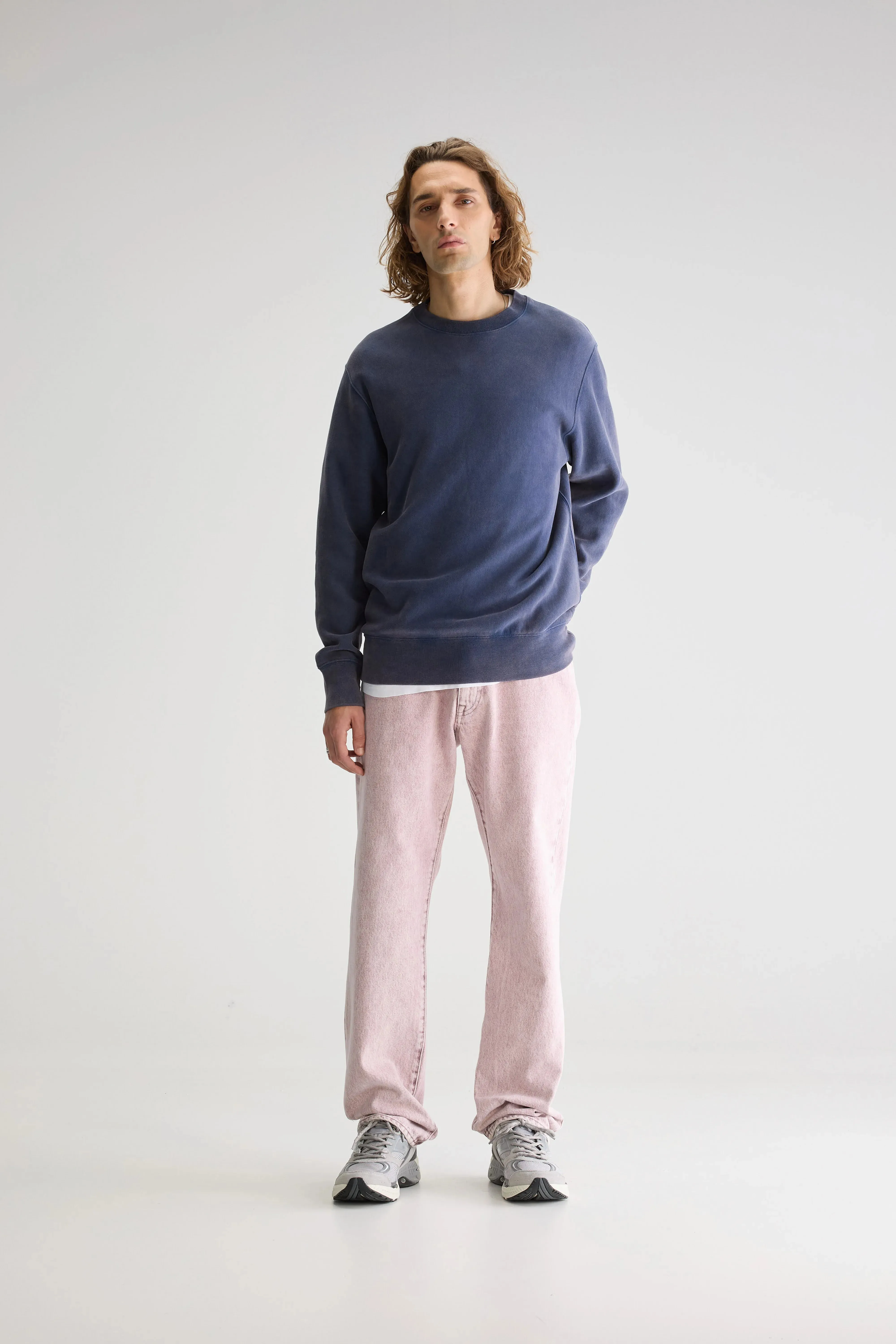 Wrinkle Resistant Flake crewneck sweatshirt (251 / M / REGAL BLUE)