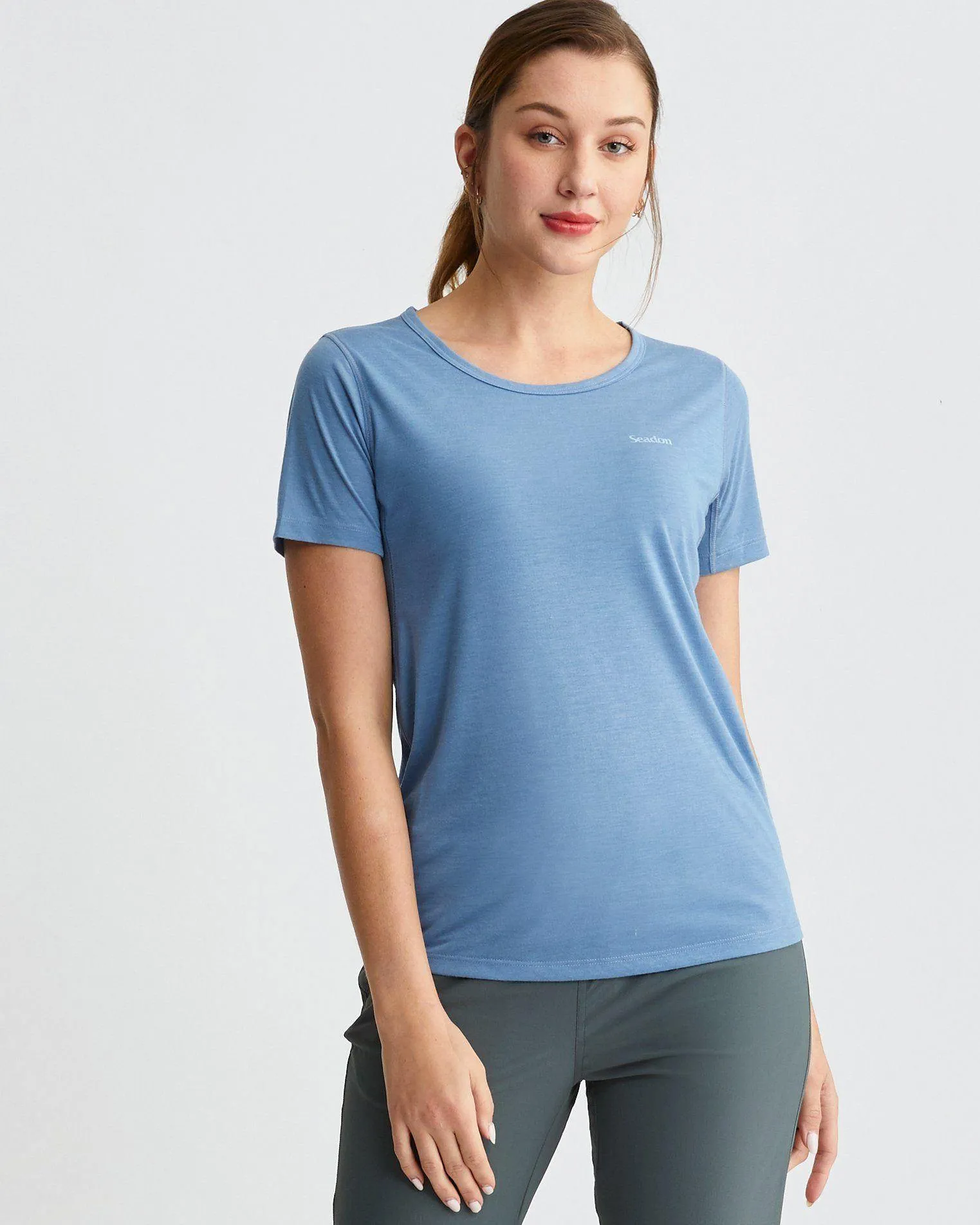 W's Daymaker Tee- In Nature We Nurture Workout Stretchable