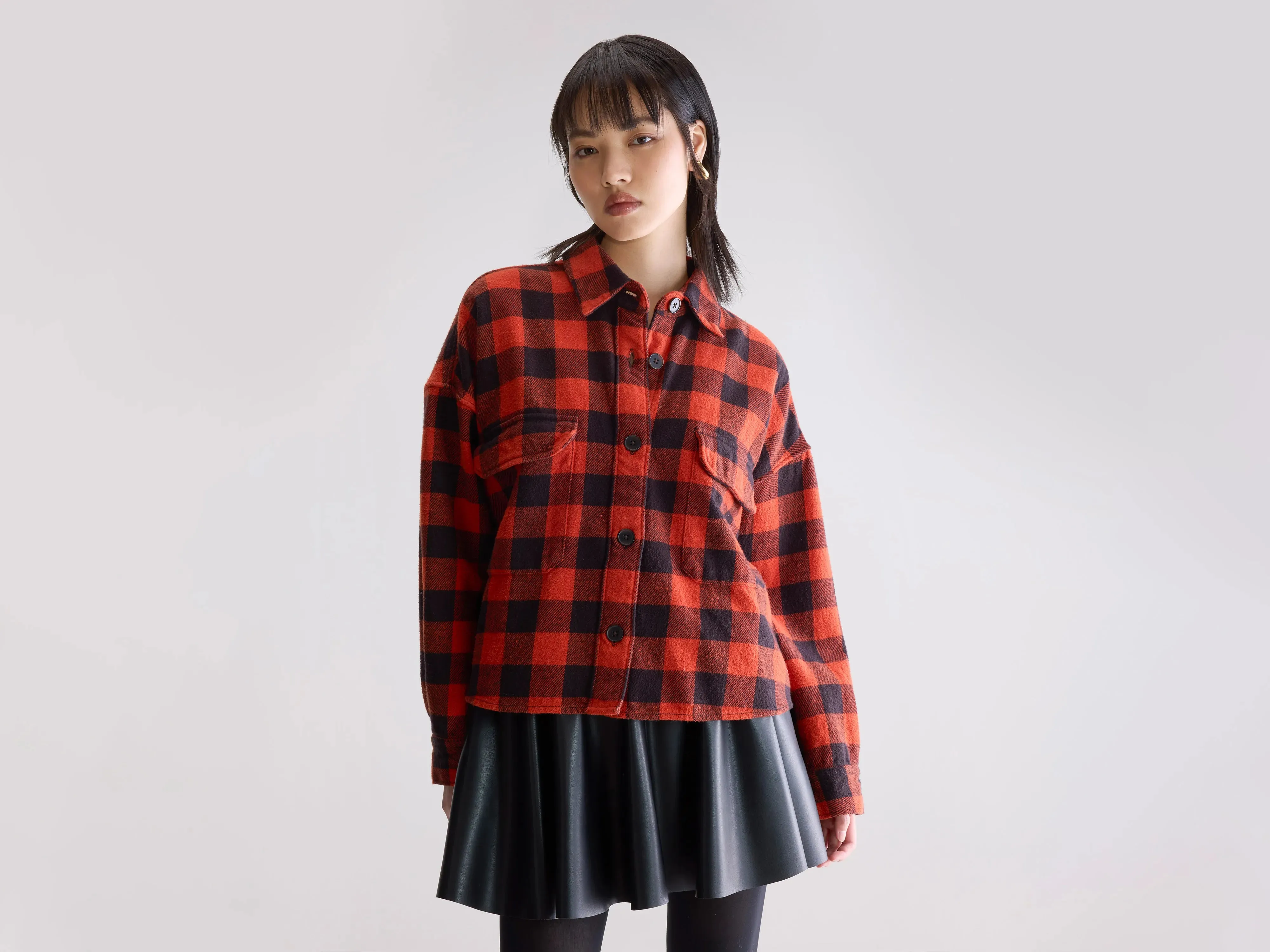 Chill Day Layer Wyat checked overshirt (252 / W / CHECK C)