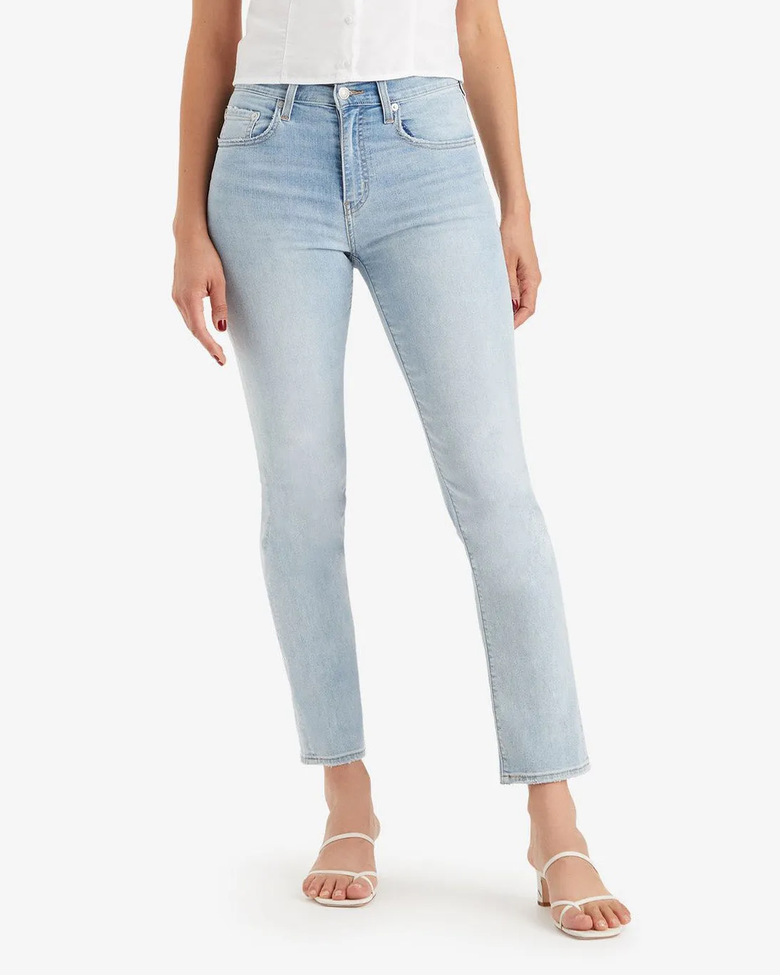 Levi's Womens 724 Performance Cool High Rise Straight Leg Jeans - Bright In Blue | Levi's Jeans | JEANSTORE